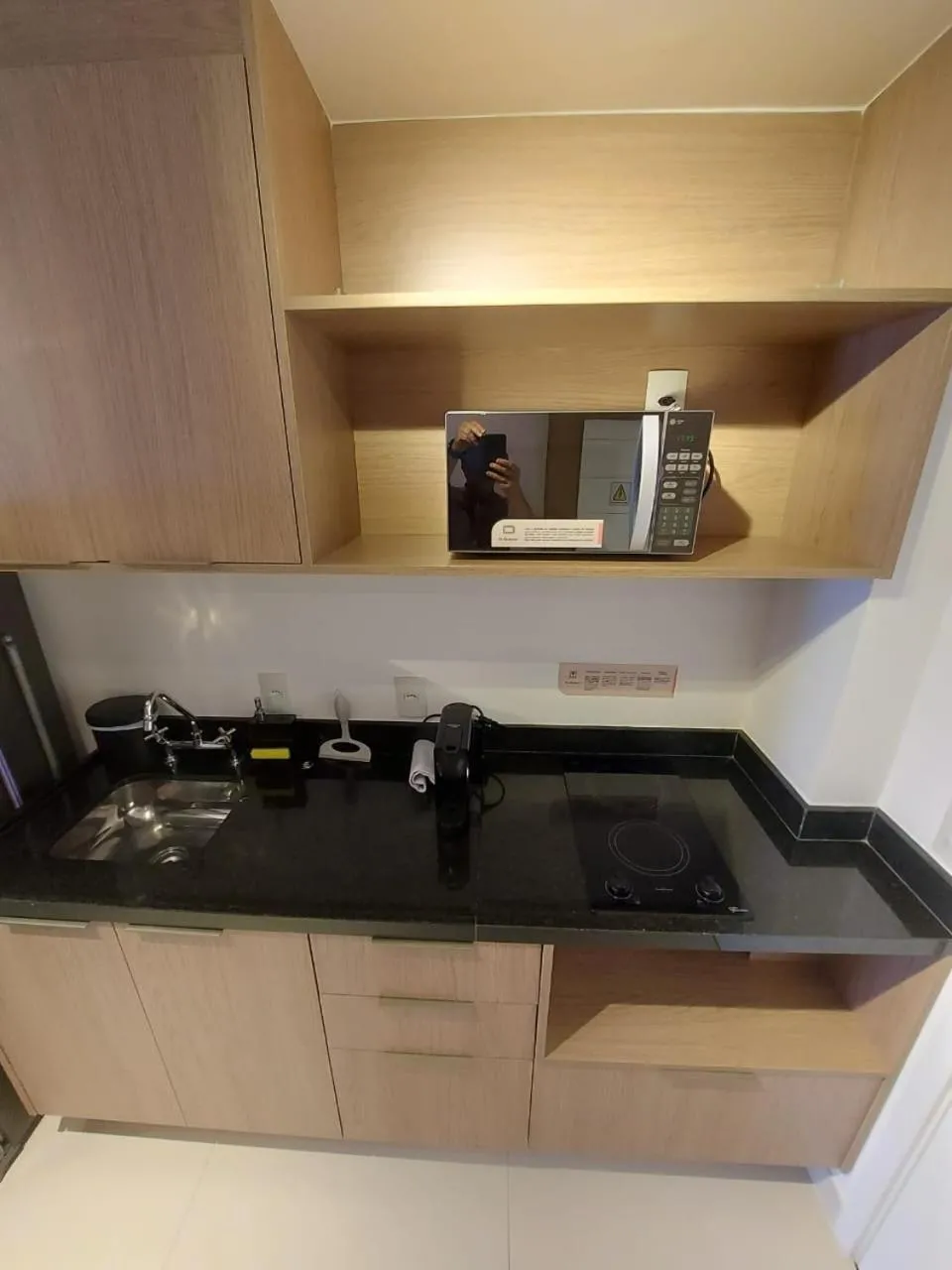 Coffee/tea facilities in Lindo studio em Moema