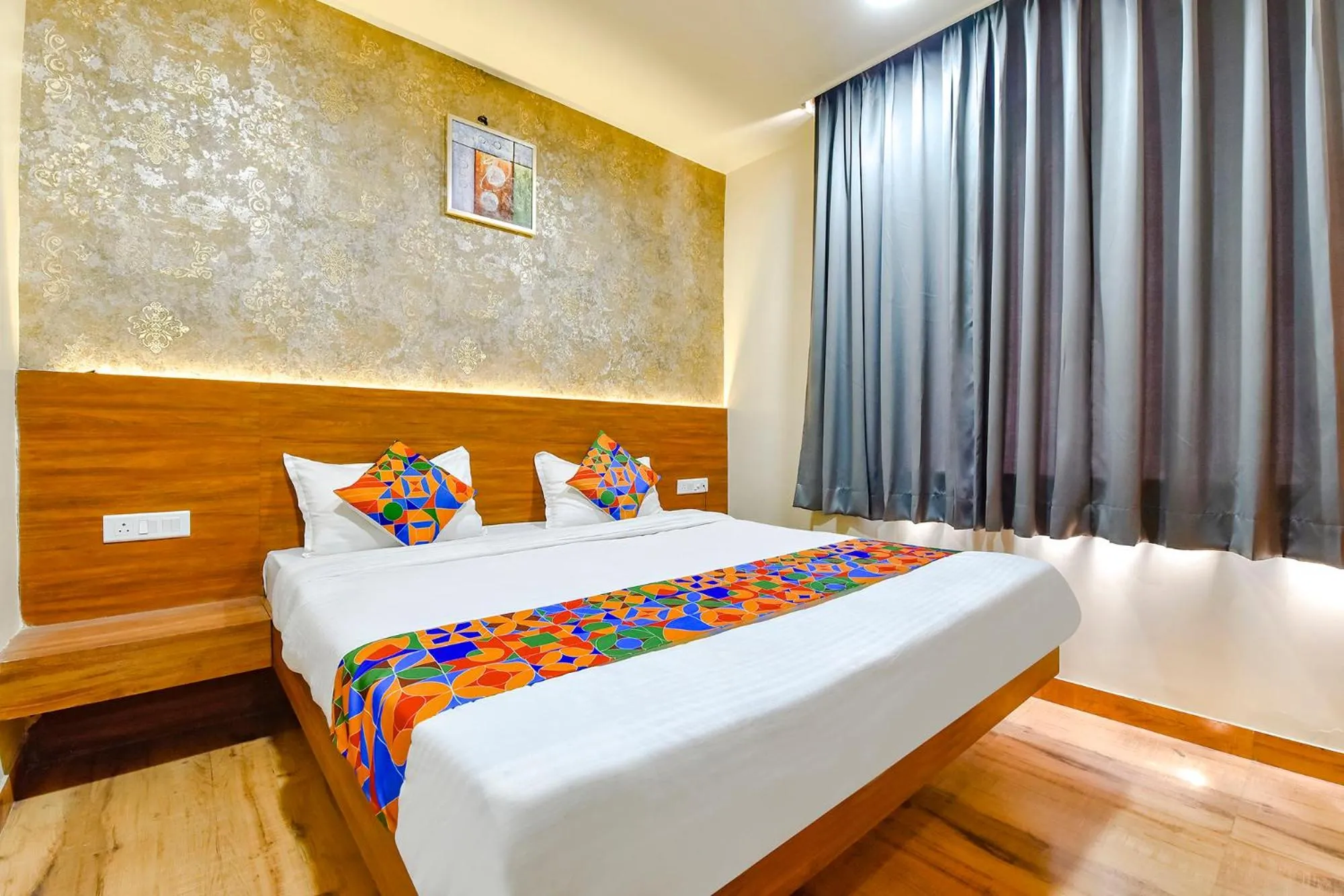 Bed in FabHotel KPL Prime