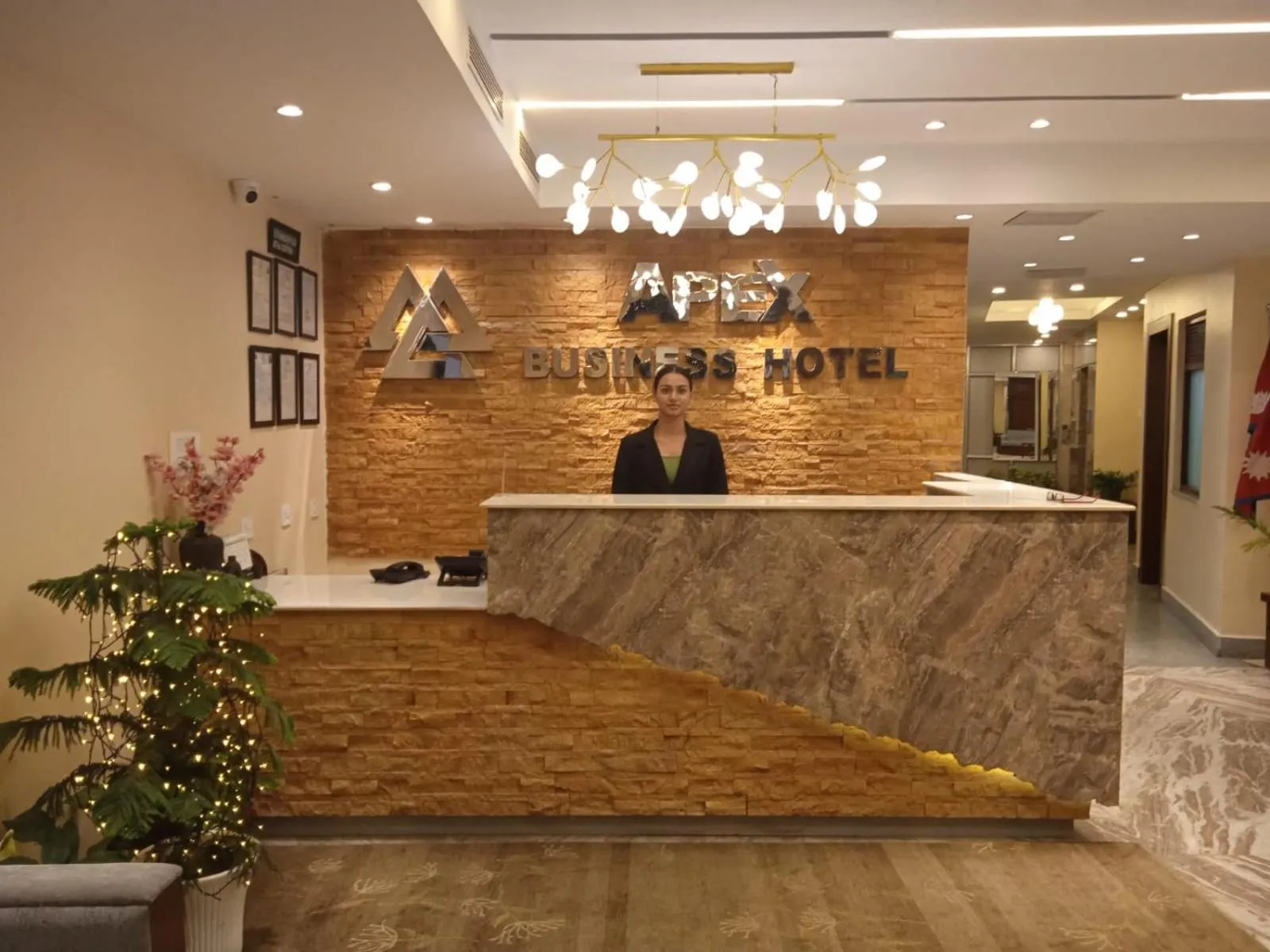 Lobby or reception in Apex Business Hotel - Tribhuvan International Airport, Kathmandu
