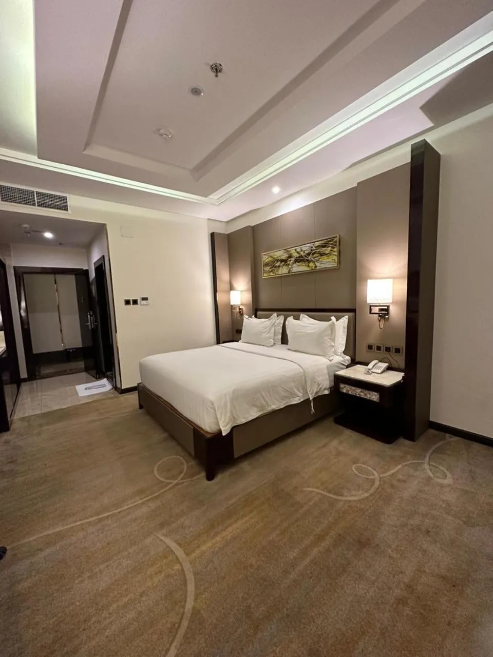 Bed in Al Ertiqaa Hotel