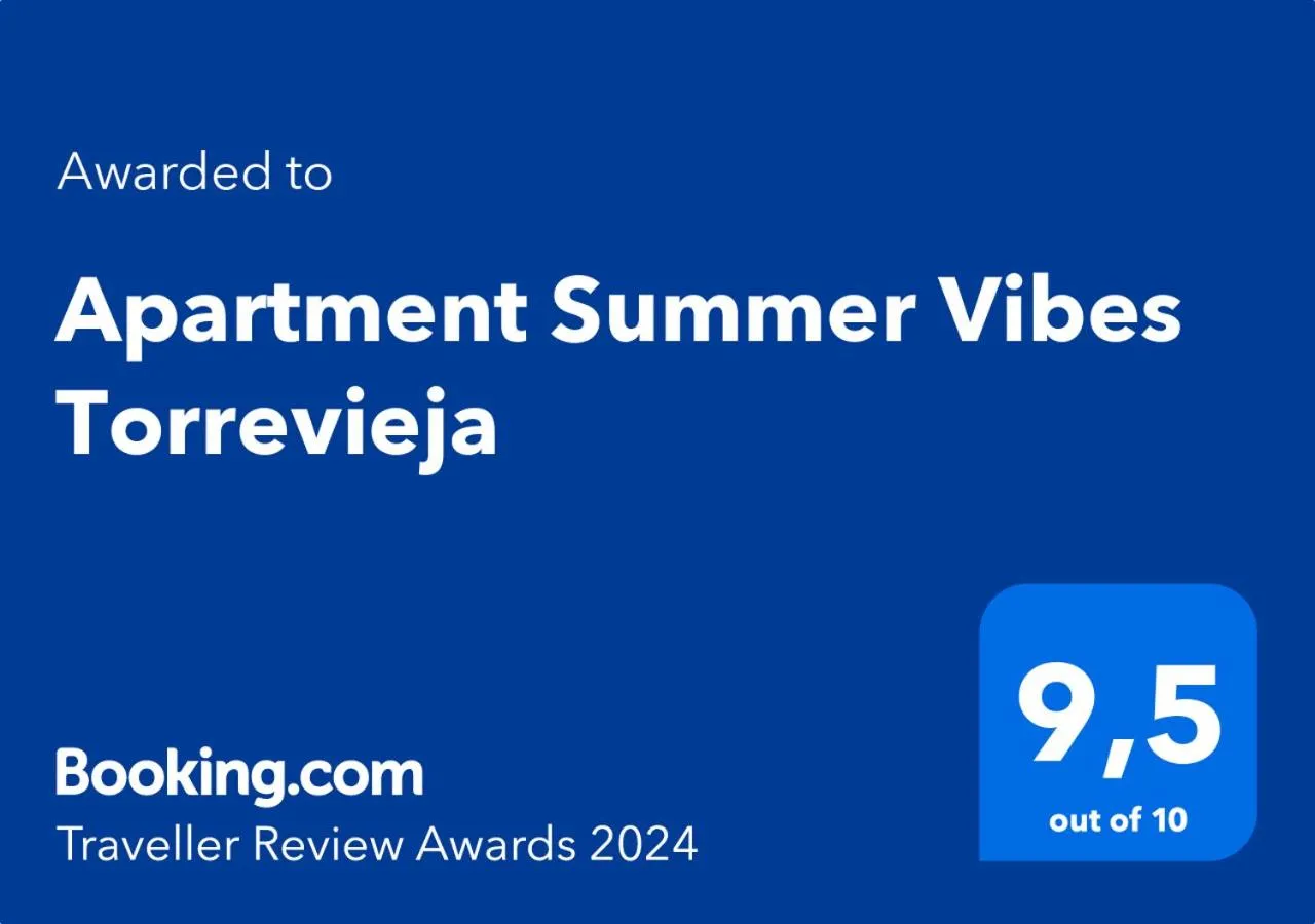Certificate/Award in Apartment Summer Vibes Torrevieja