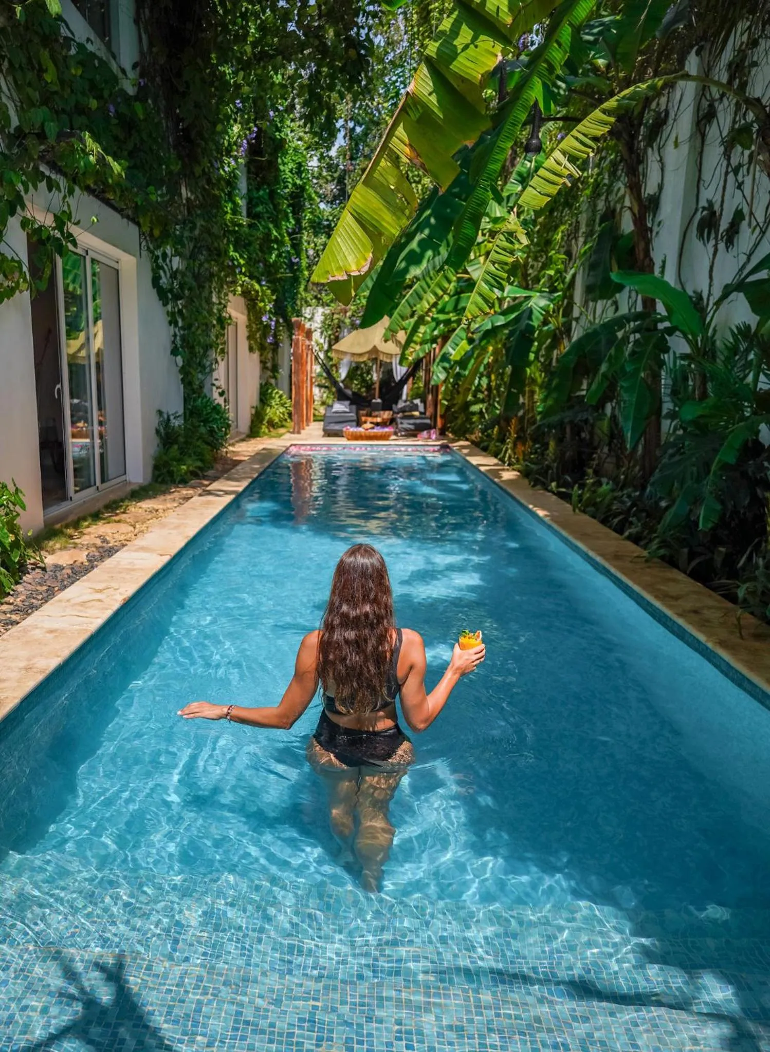 Pool view in Olbil Hotel Boutique