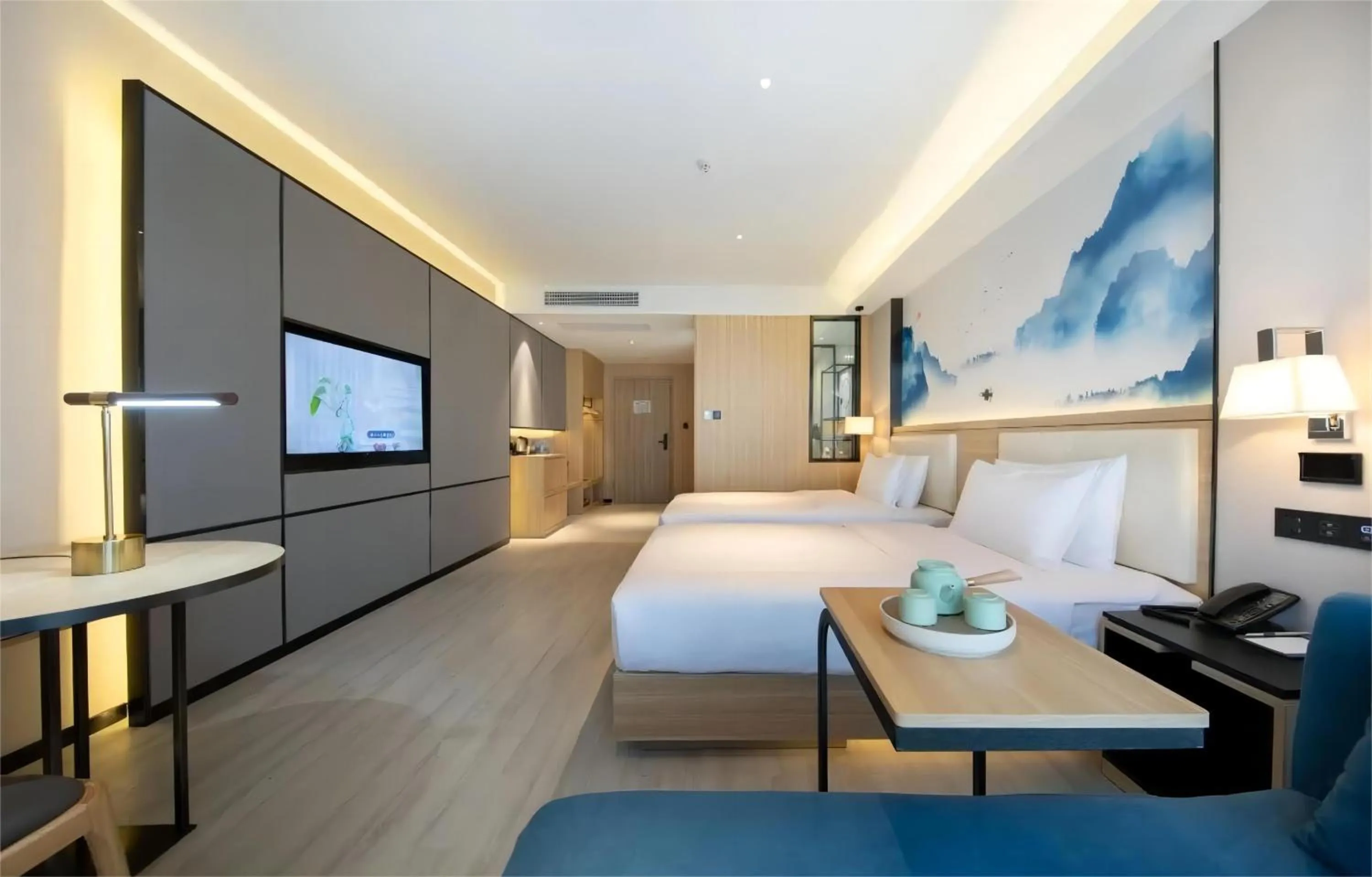 TV and multimedia, Bed in Ausotel by Argyle Baiyun International Airport Renhe Metro Exit B
