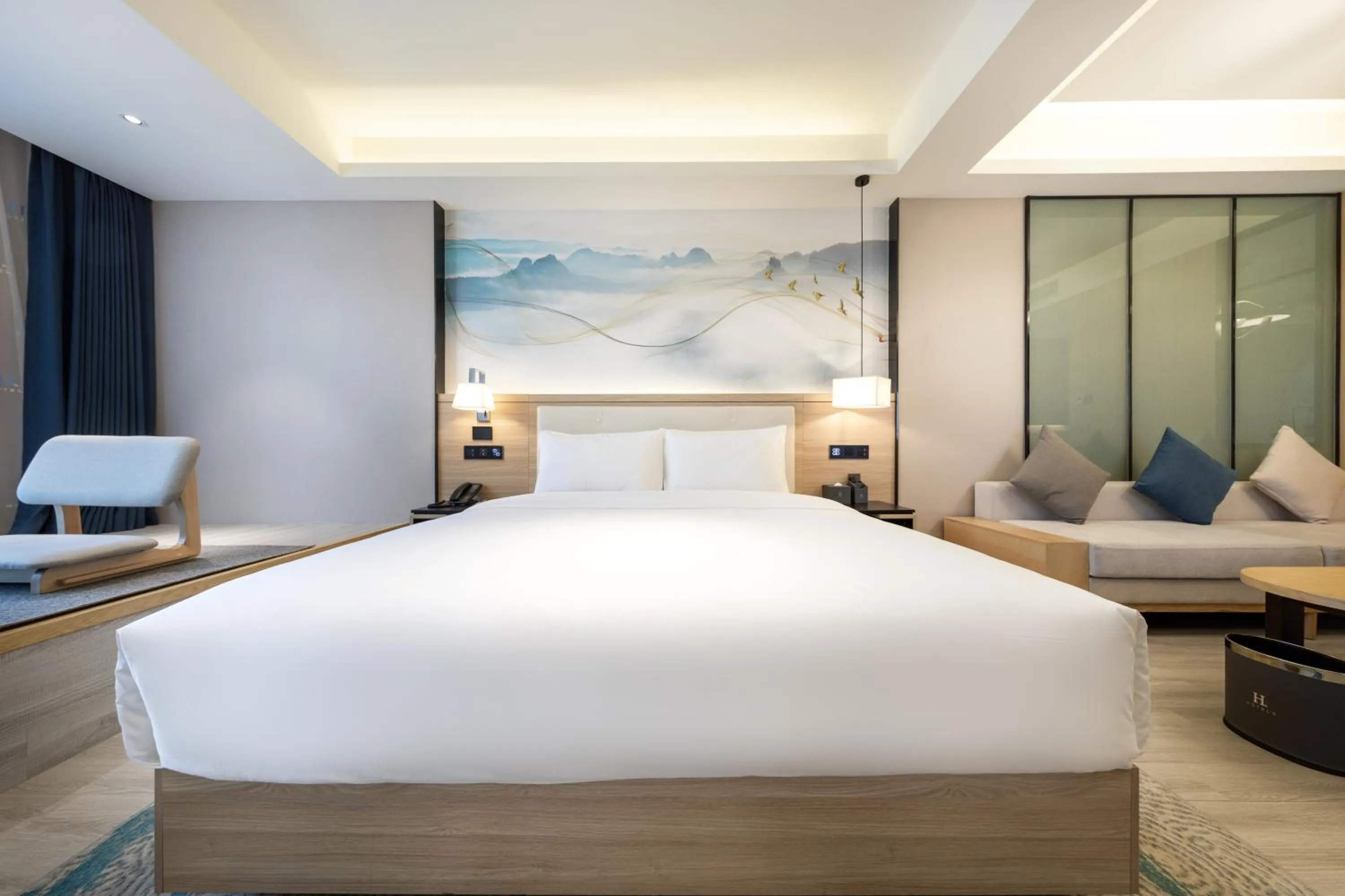 Bed in Ausotel by Argyle Baiyun International Airport Renhe Metro Exit B