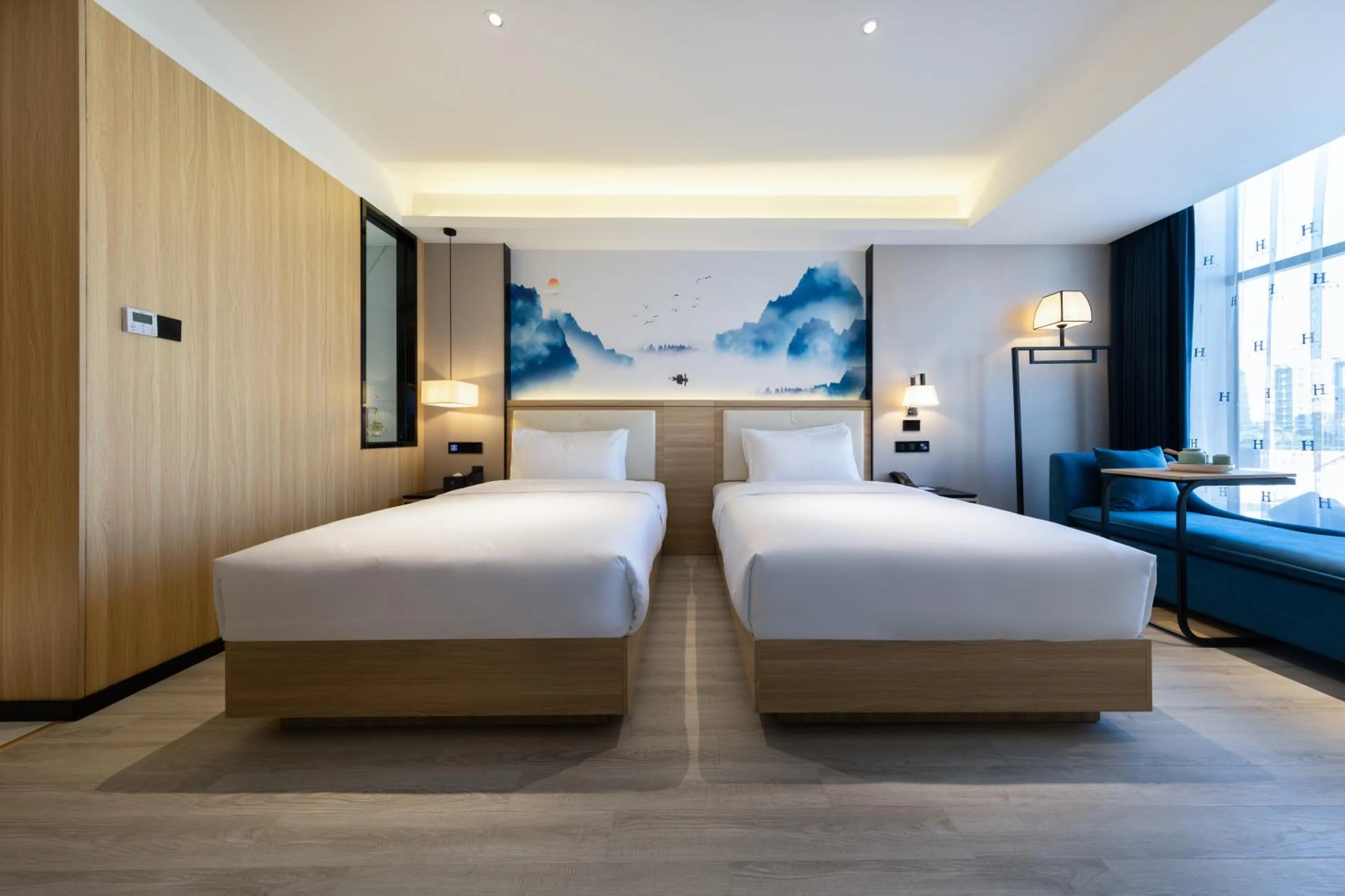 Bed in Ausotel by Argyle Baiyun International Airport Renhe Metro Exit B