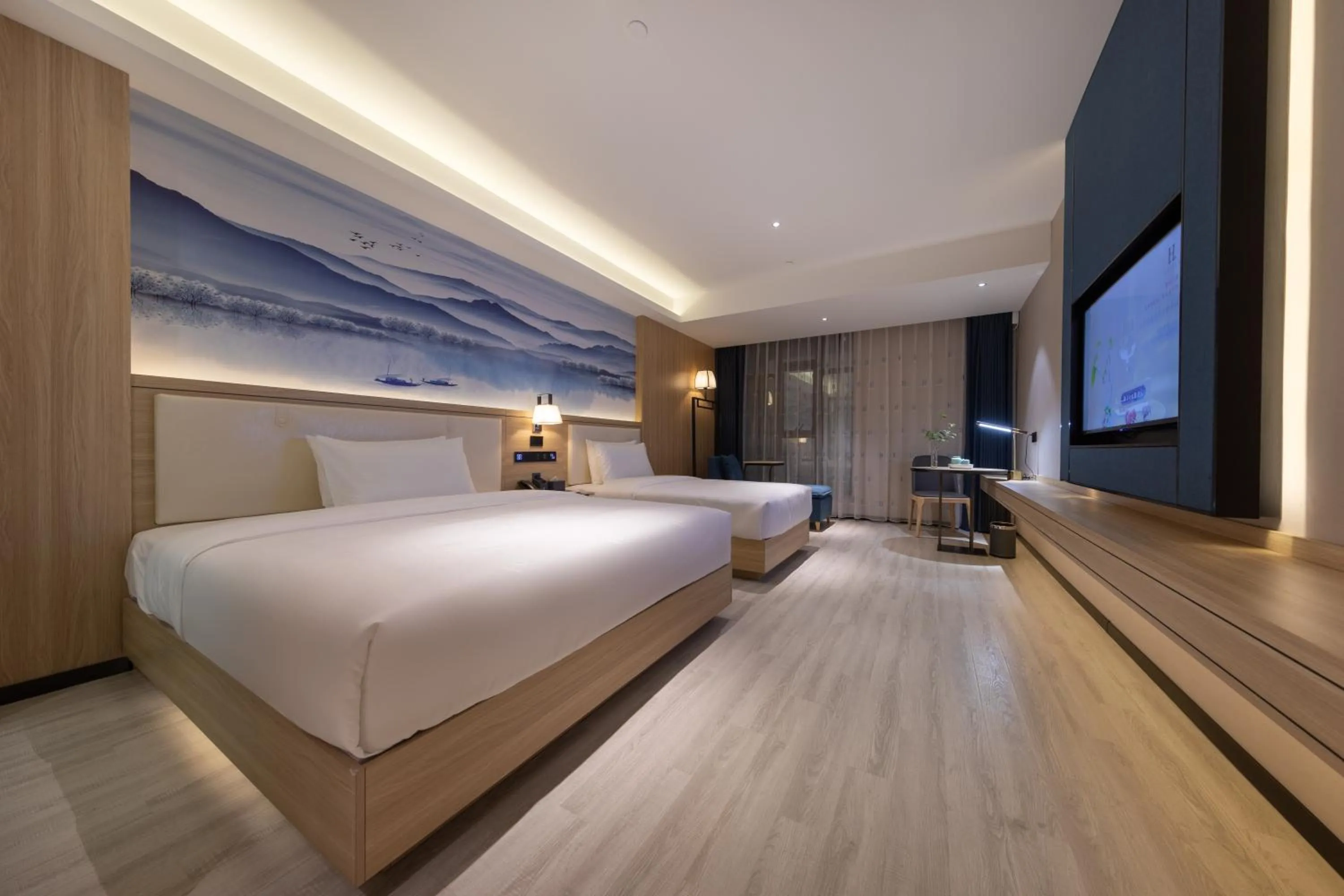 Bed in Ausotel by Argyle Baiyun International Airport Renhe Metro Exit B