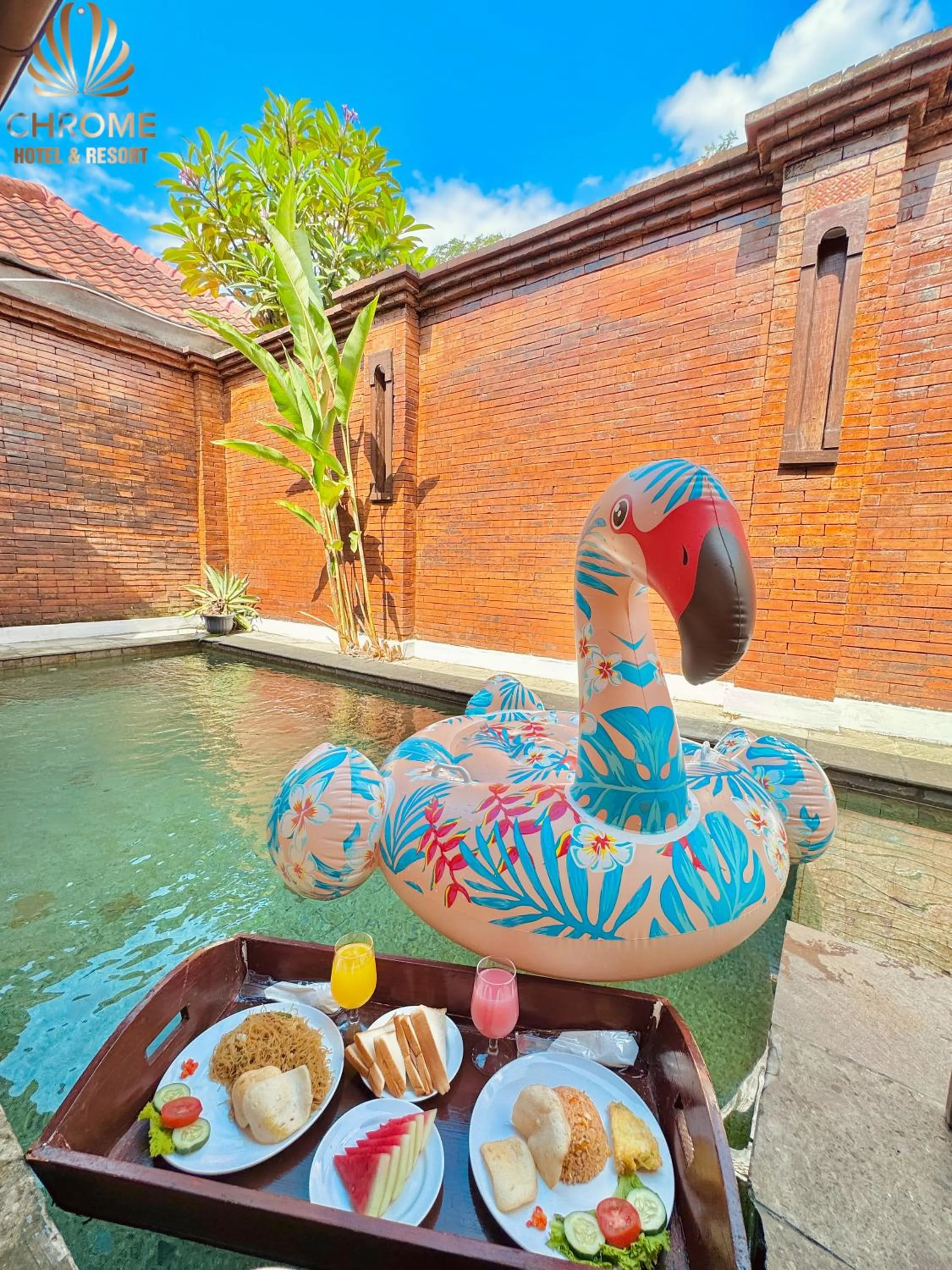 Swimming pool in chrome hotel & resort solo