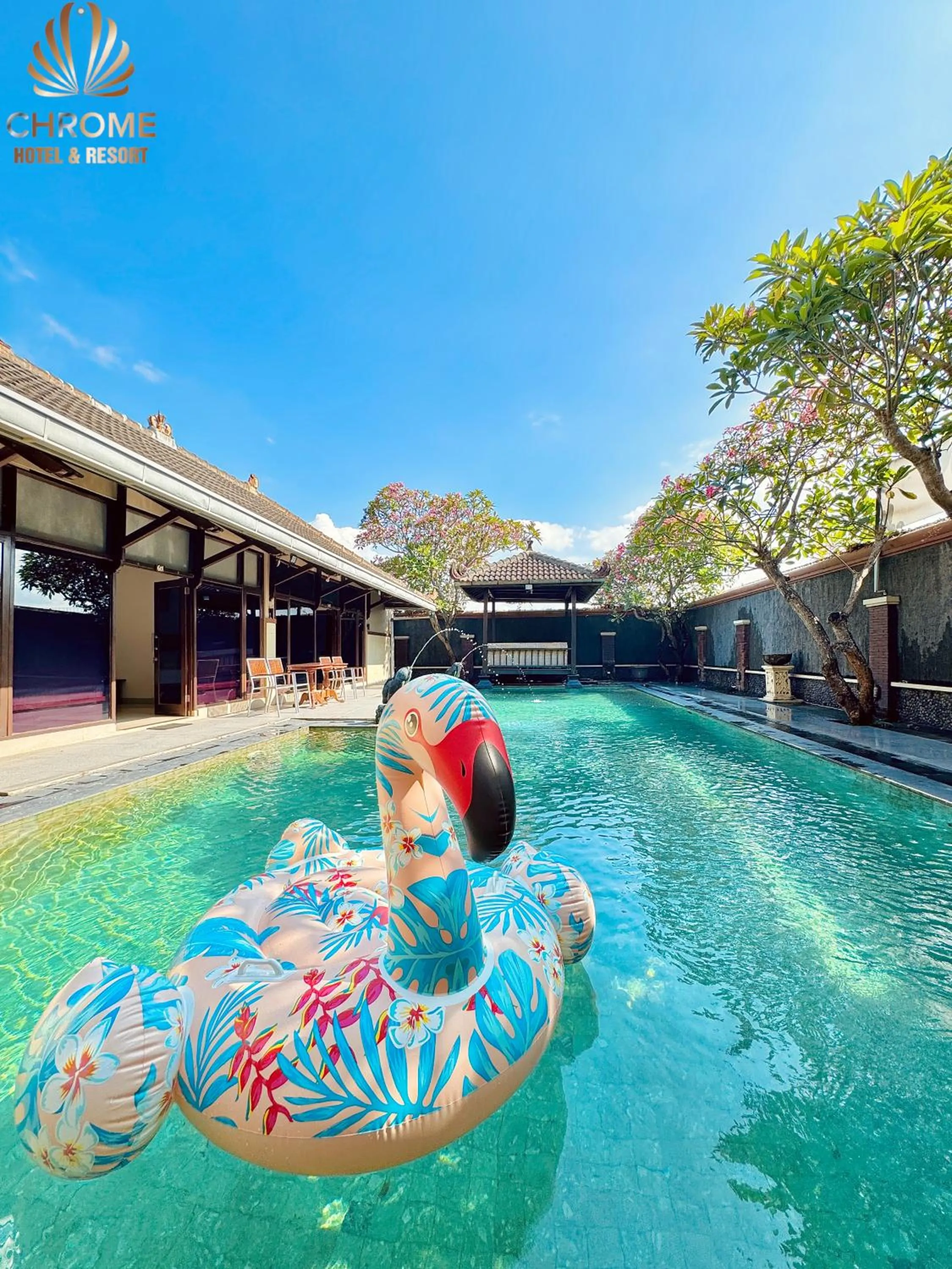 Swimming pool in chrome hotel & resort solo