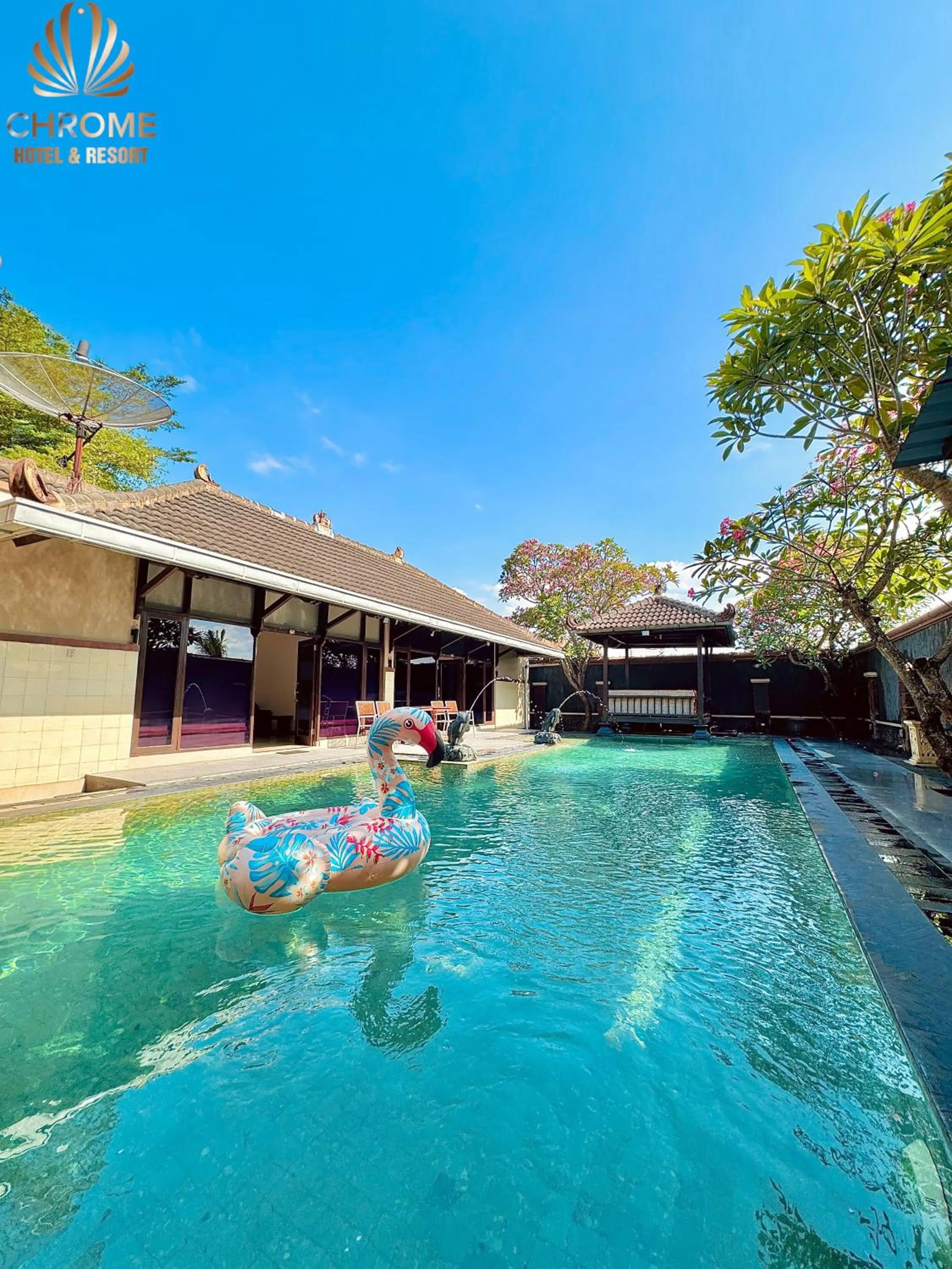 Swimming pool in chrome hotel & resort solo