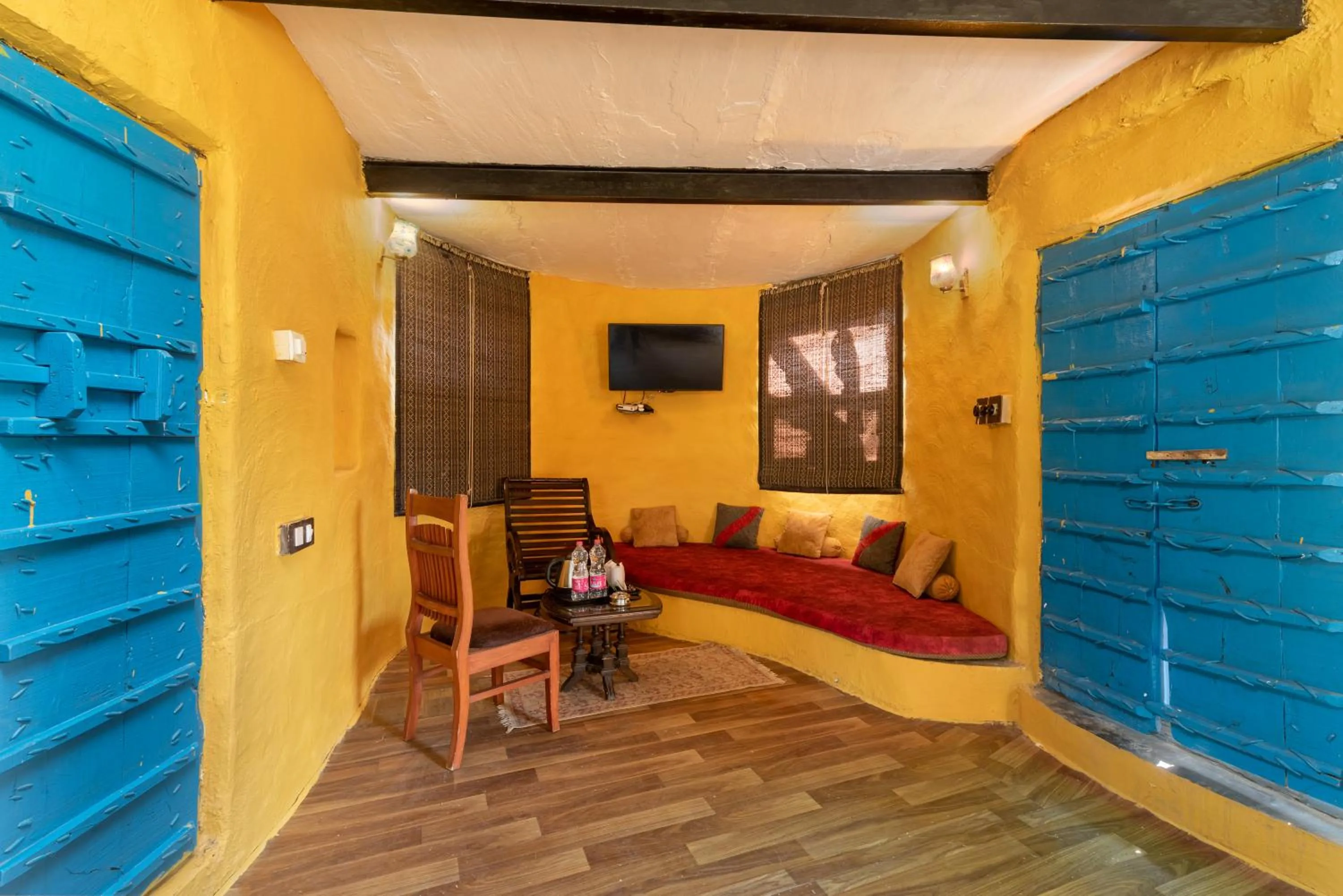 Seating area in Arise Ethnic Village Resort - Manesar Bilaspur