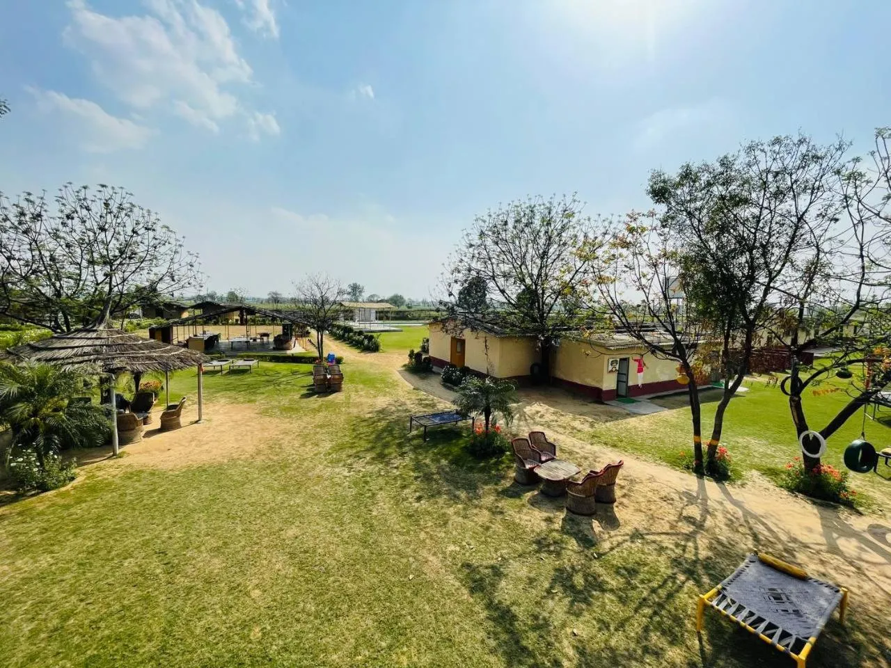 Garden view in Arise Ethnic Village Resort - Manesar Bilaspur