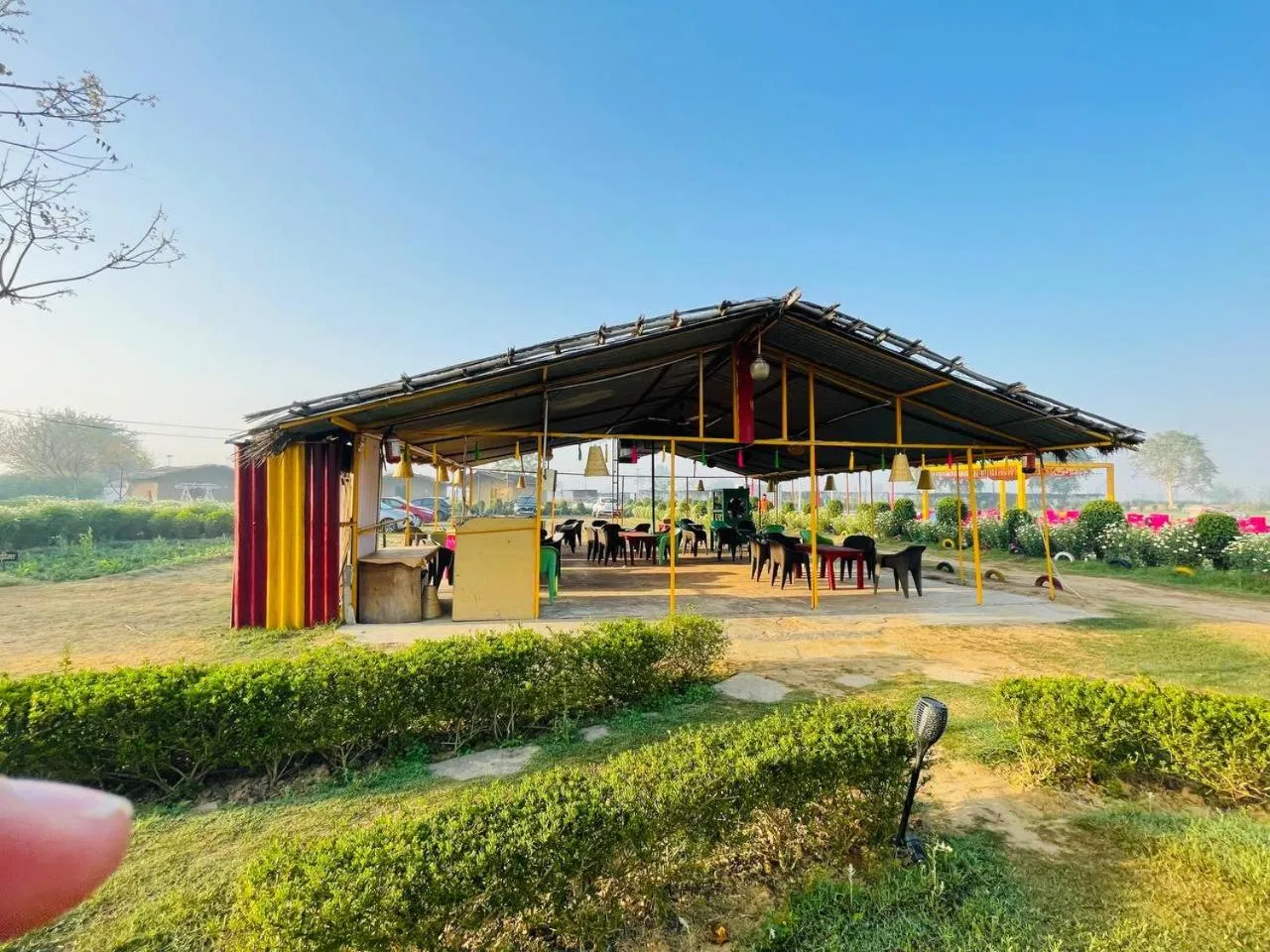 Seating area in Arise Ethnic Village Resort - Manesar Bilaspur