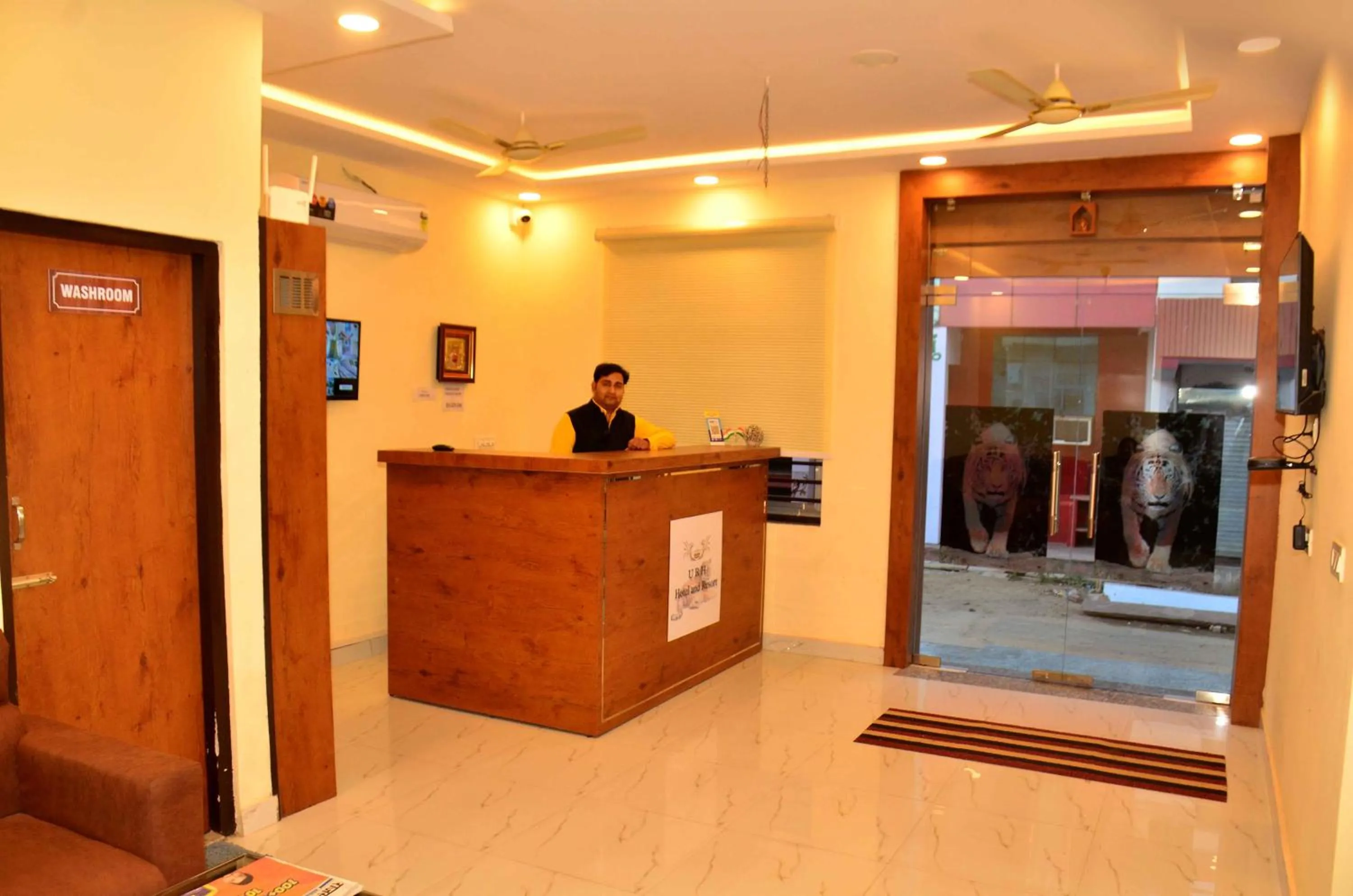 Lobby or reception in Hotel Ranthambhore Uday