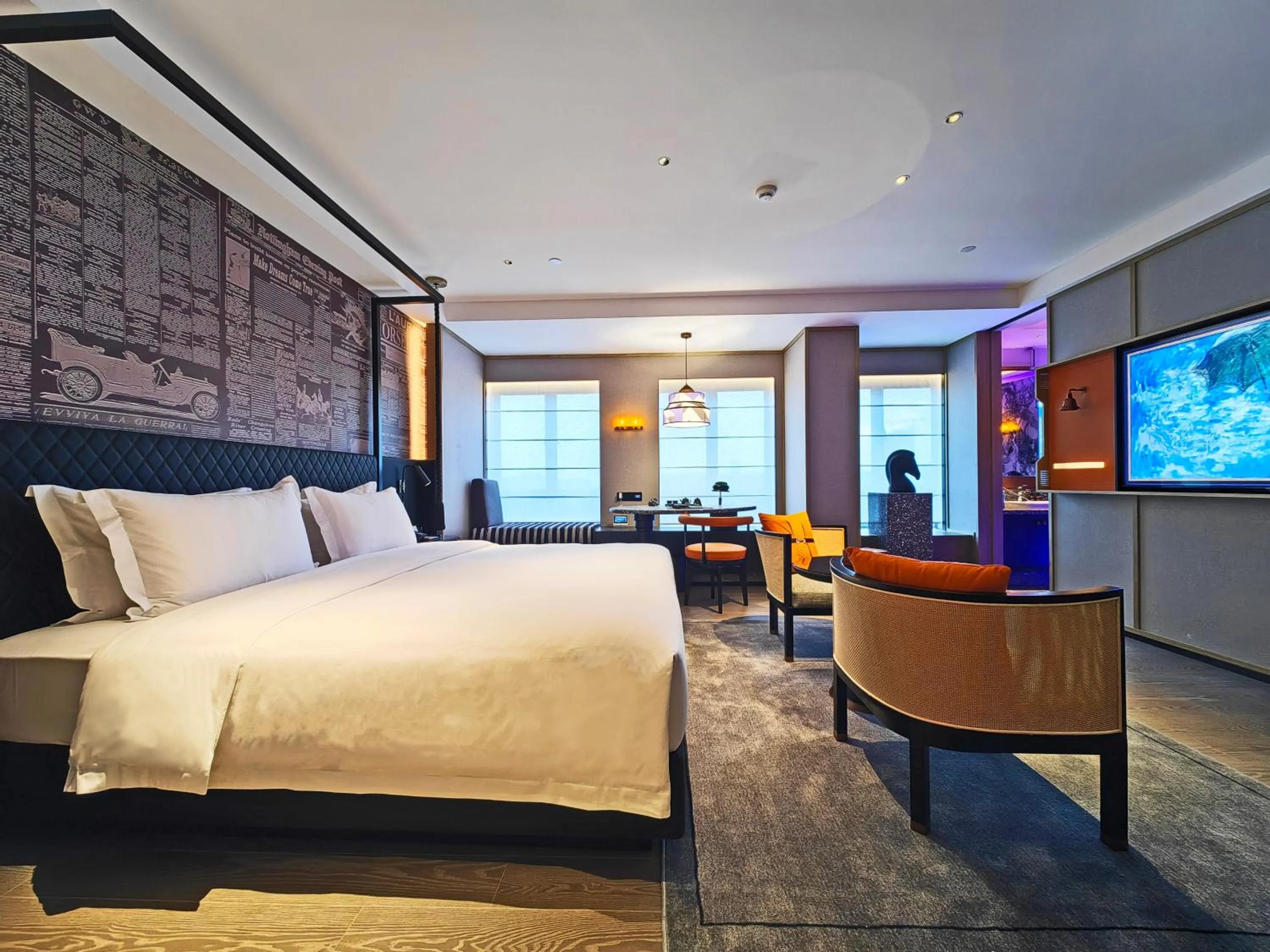 Bed in Arthur Hotel Luogang Xiangang Metro Guangzhou-Free Breakfast and Free Afternoon Tea