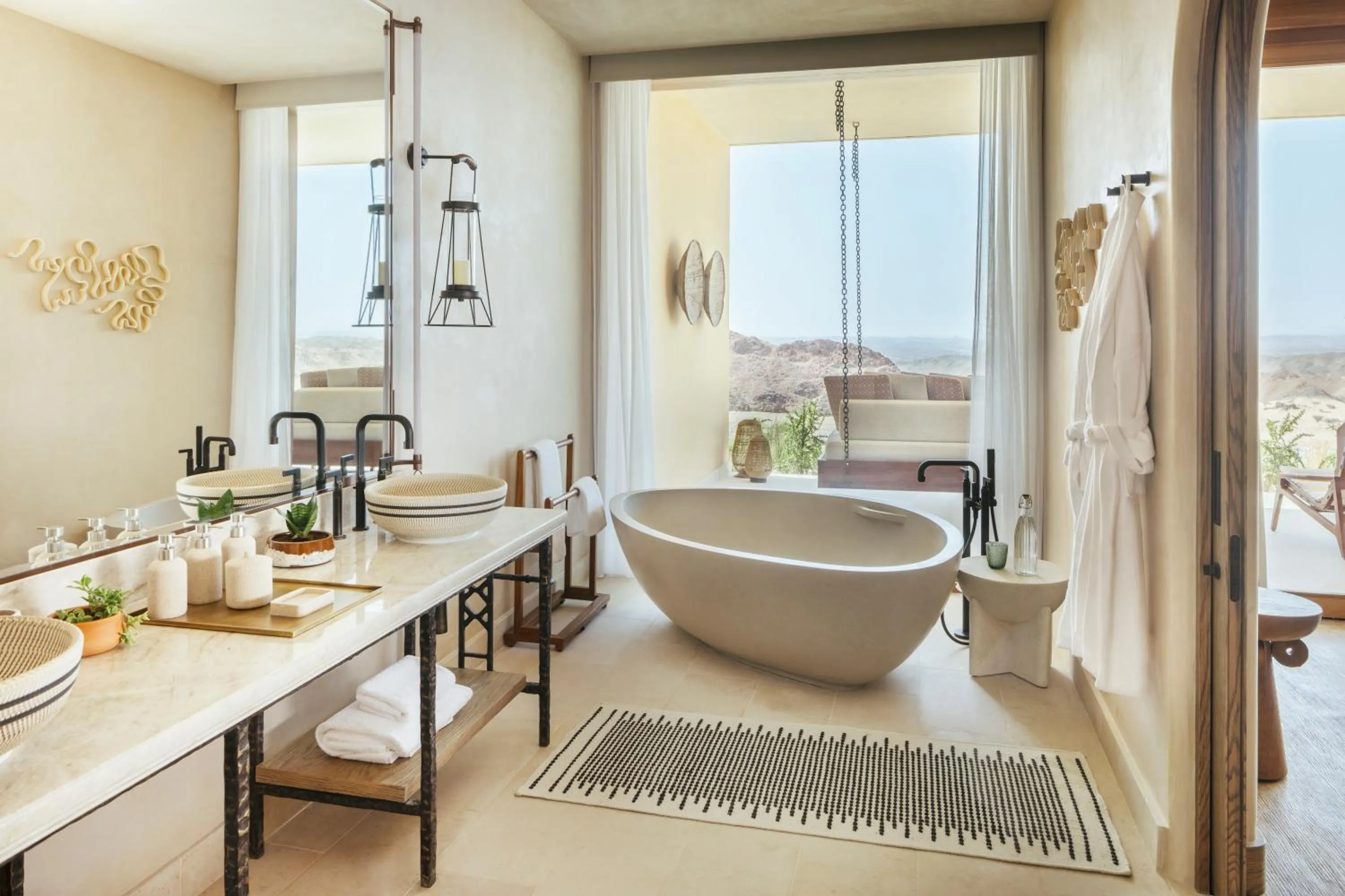 Bathroom in Six Senses Southern Dunes, The Red Sea