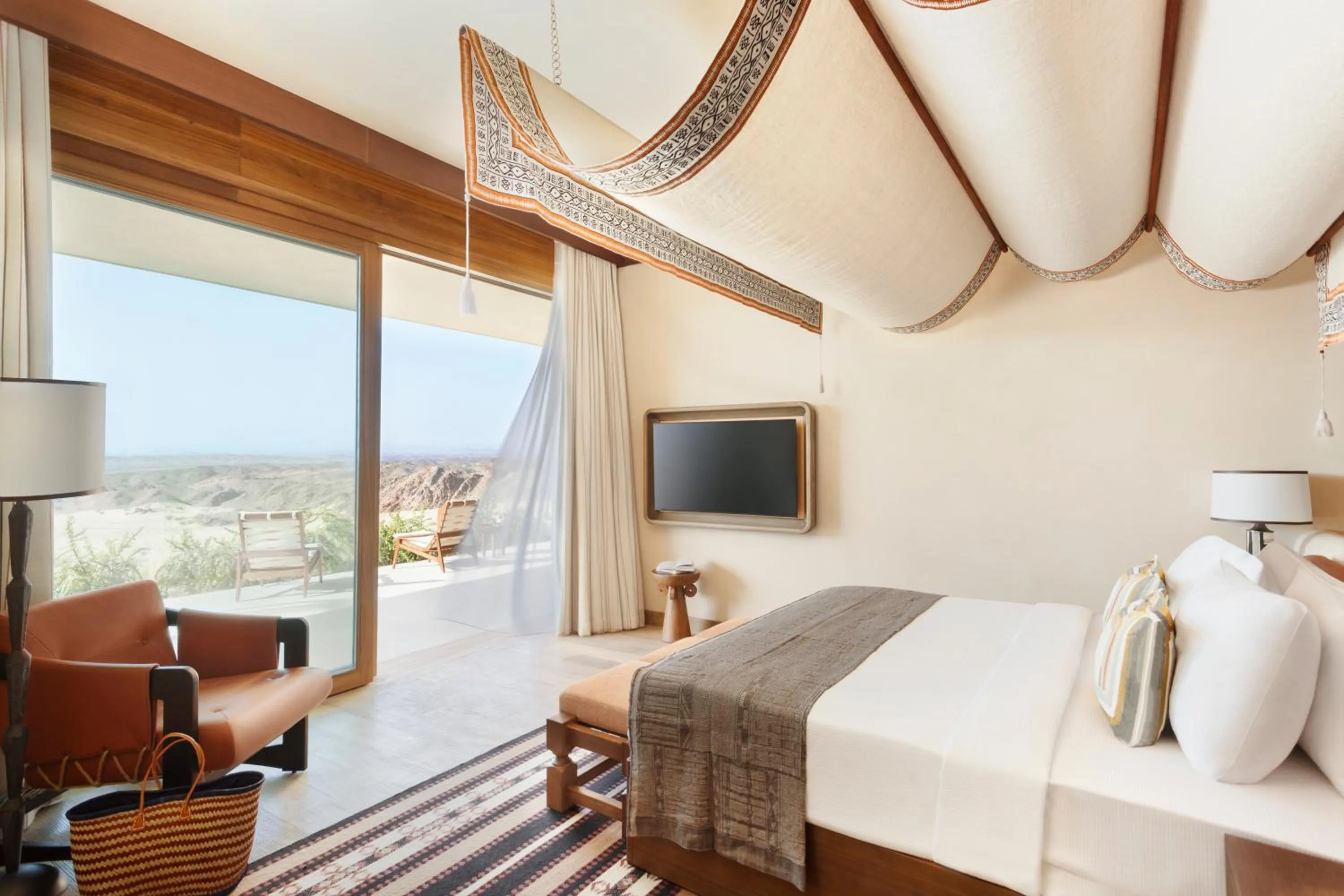 Balcony/Terrace, Bed in Six Senses Southern Dunes, The Red Sea