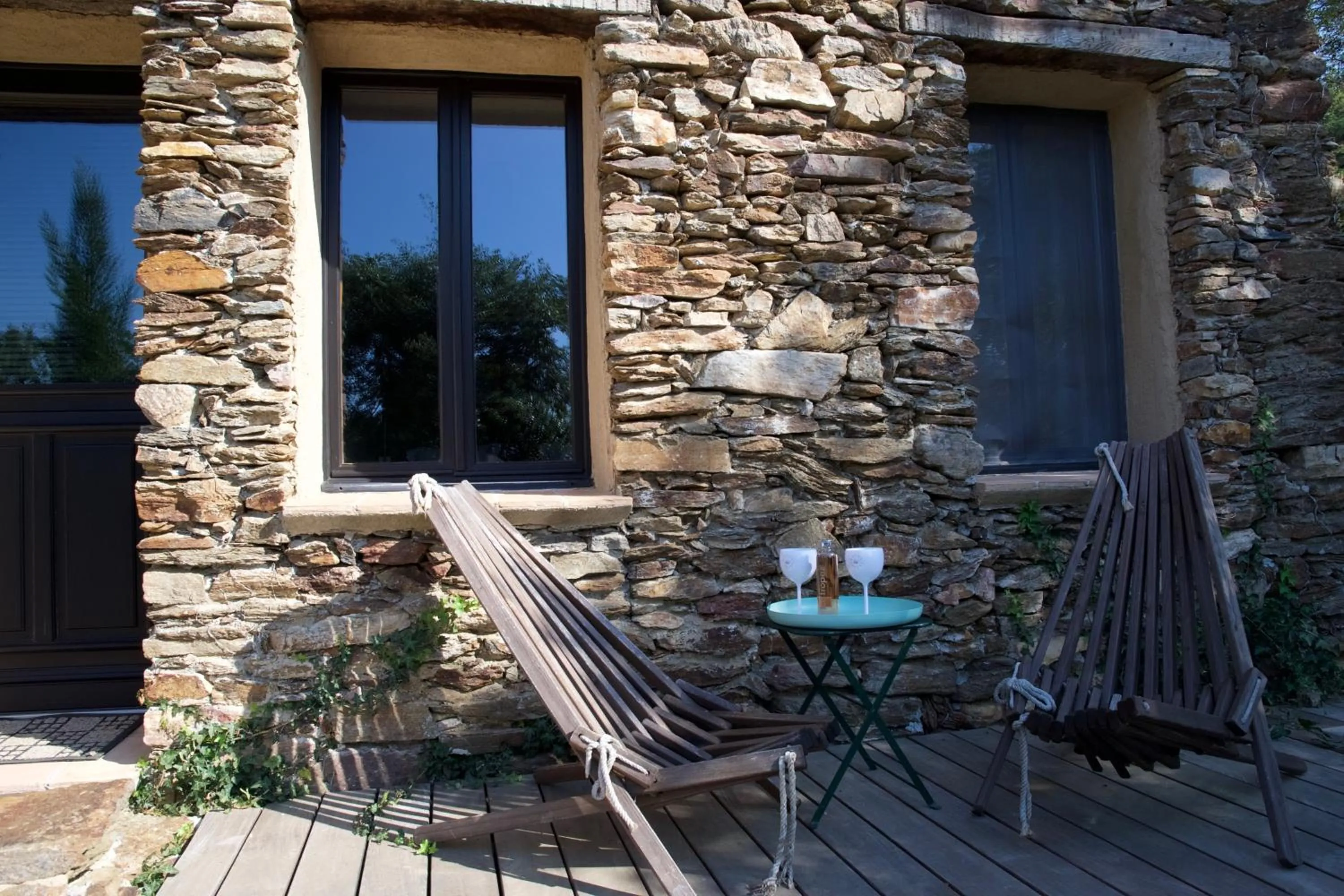 Double Room with Balcony in Chambres d'hôtes Le Pontillaou