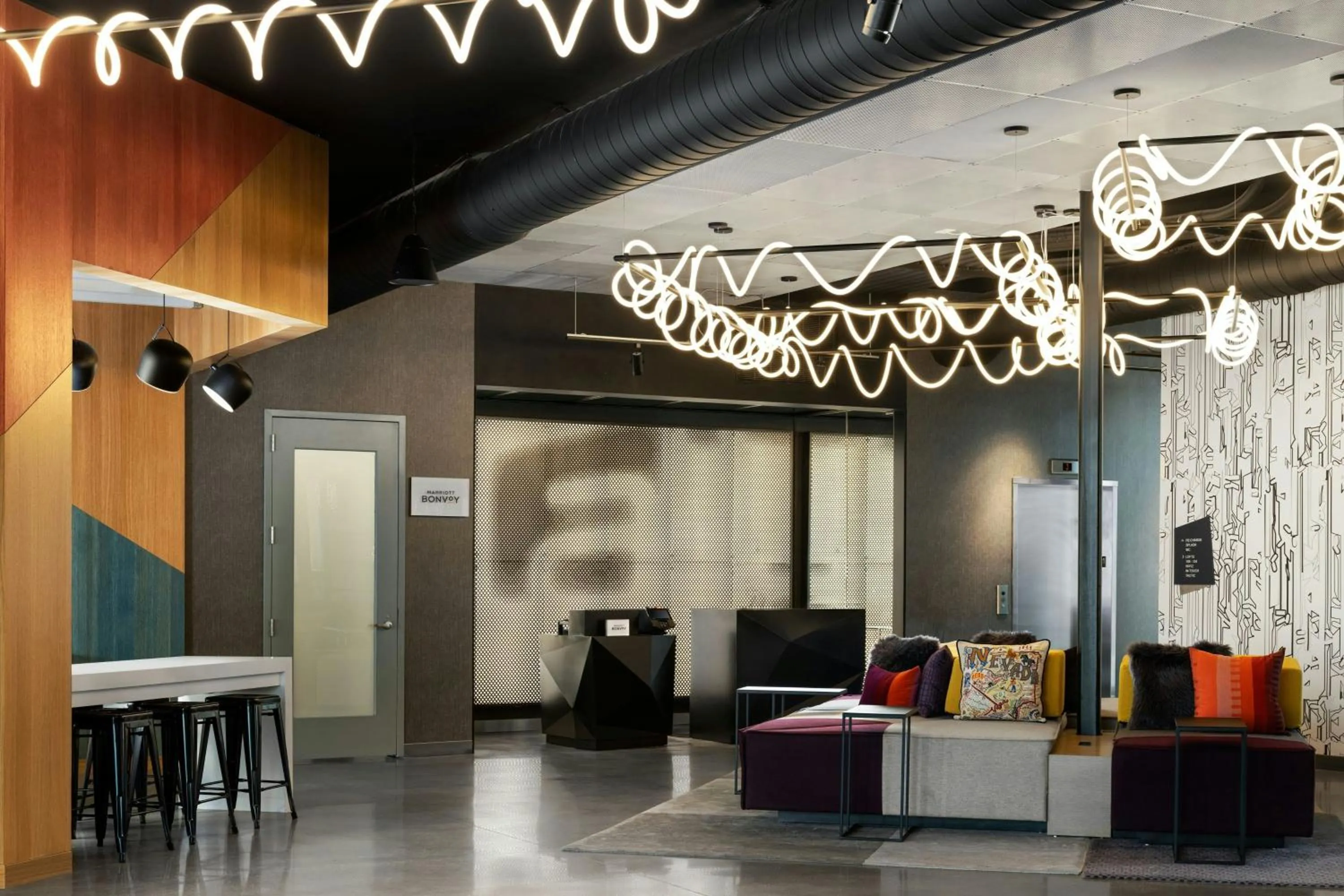 Lobby or reception in Aloft Henderson