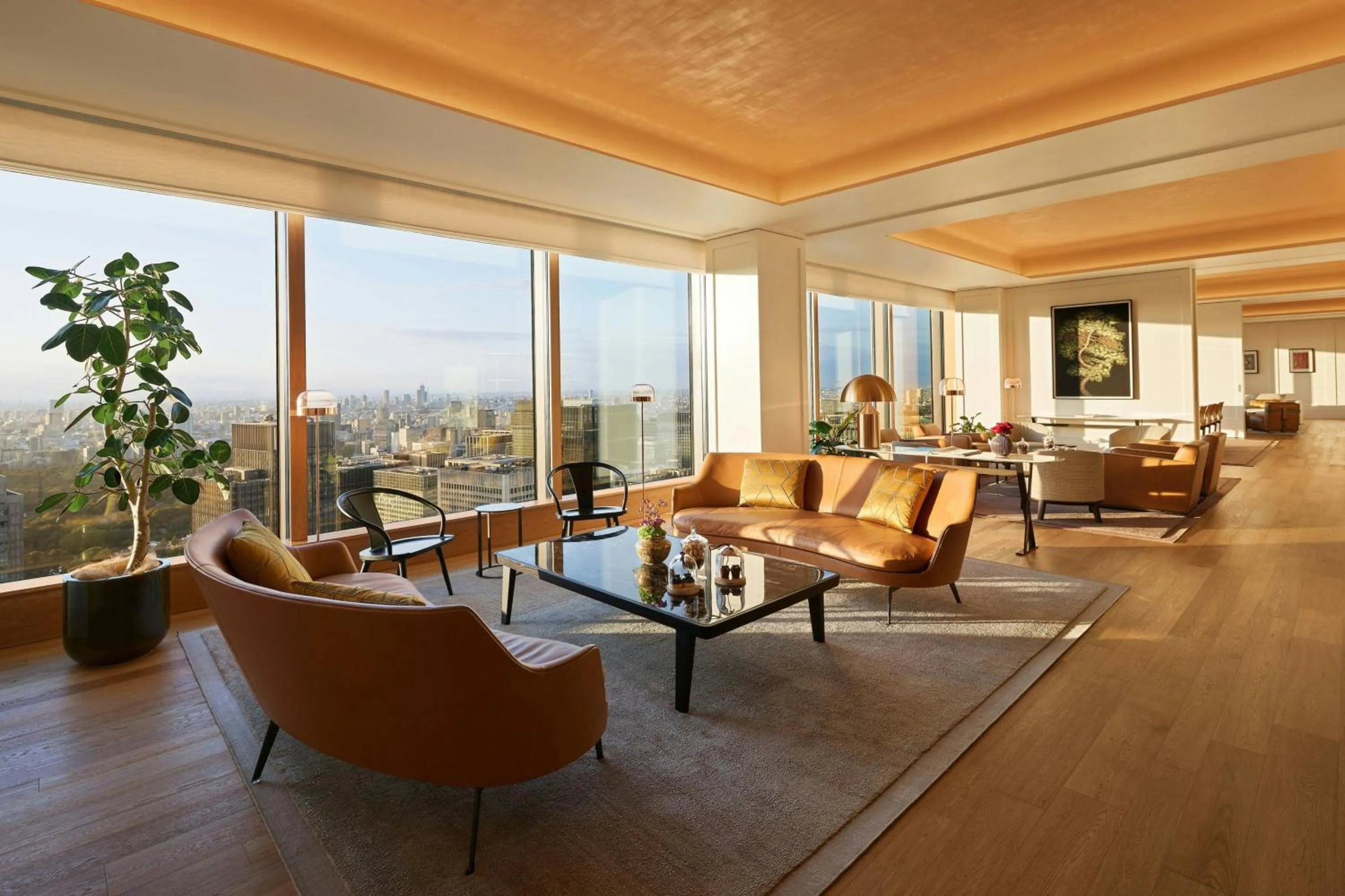 Living room in Bvlgari Hotel Tokyo