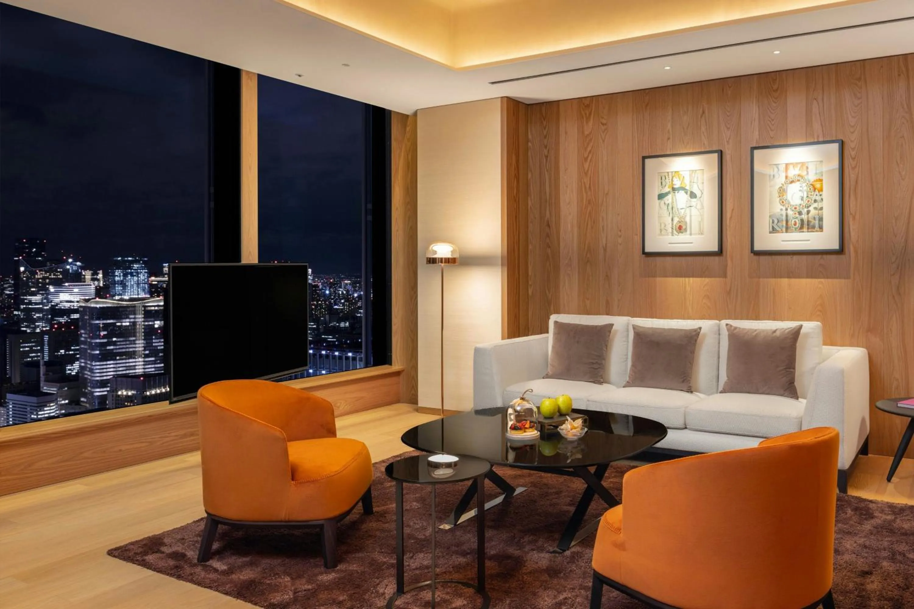 Living room in Bvlgari Hotel Tokyo