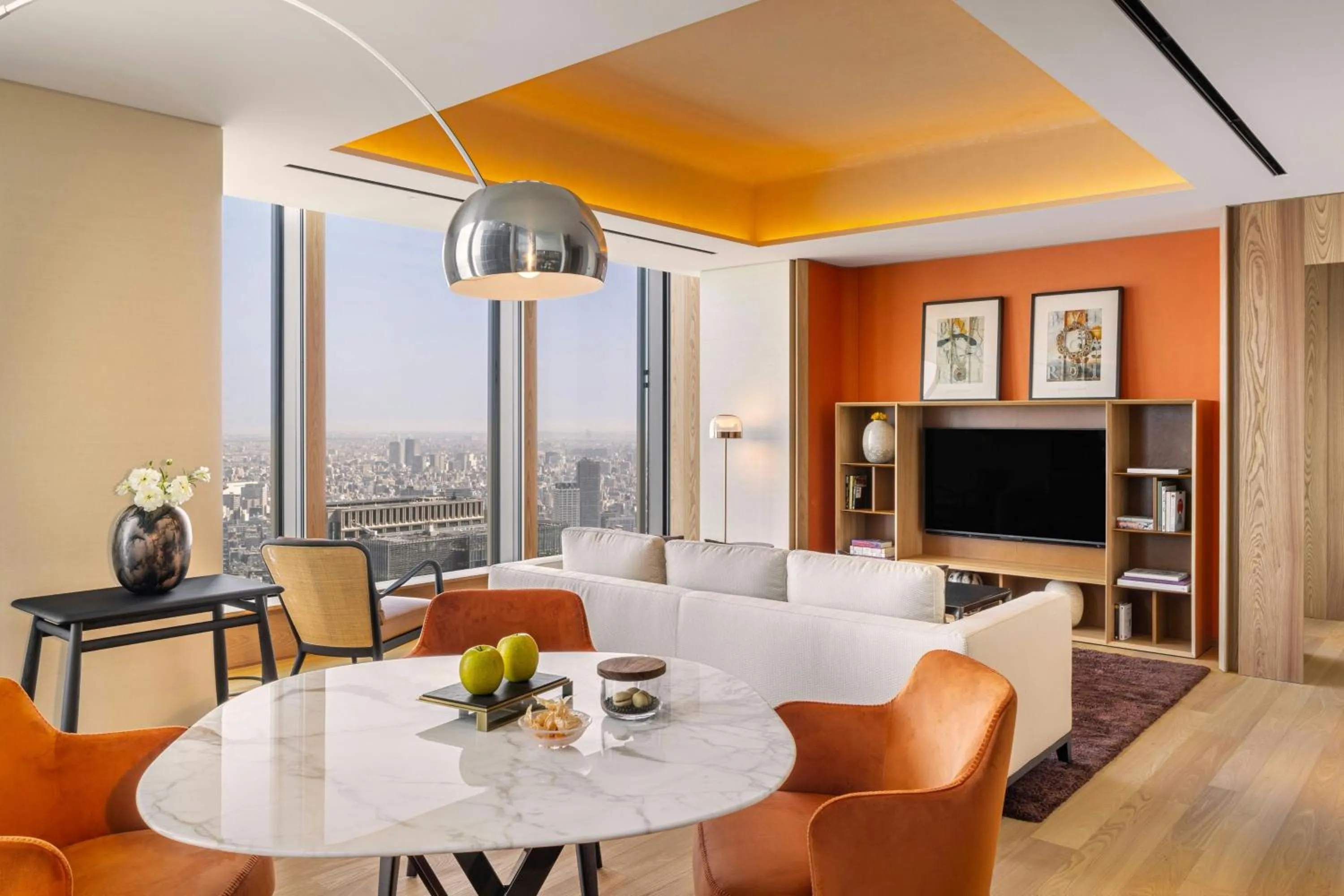 Living room in Bvlgari Hotel Tokyo