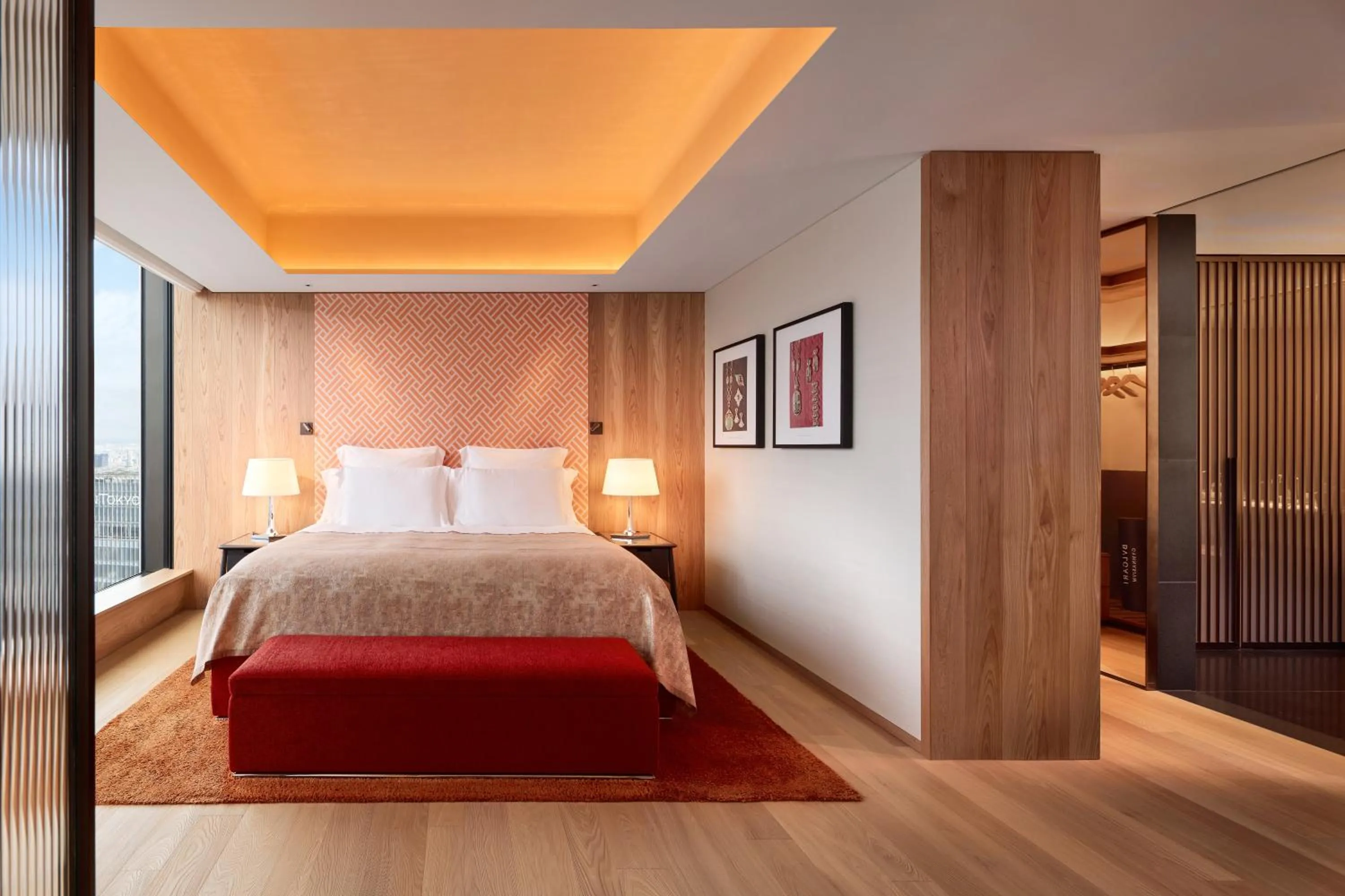 Bedroom, Bed in Bvlgari Hotel Tokyo