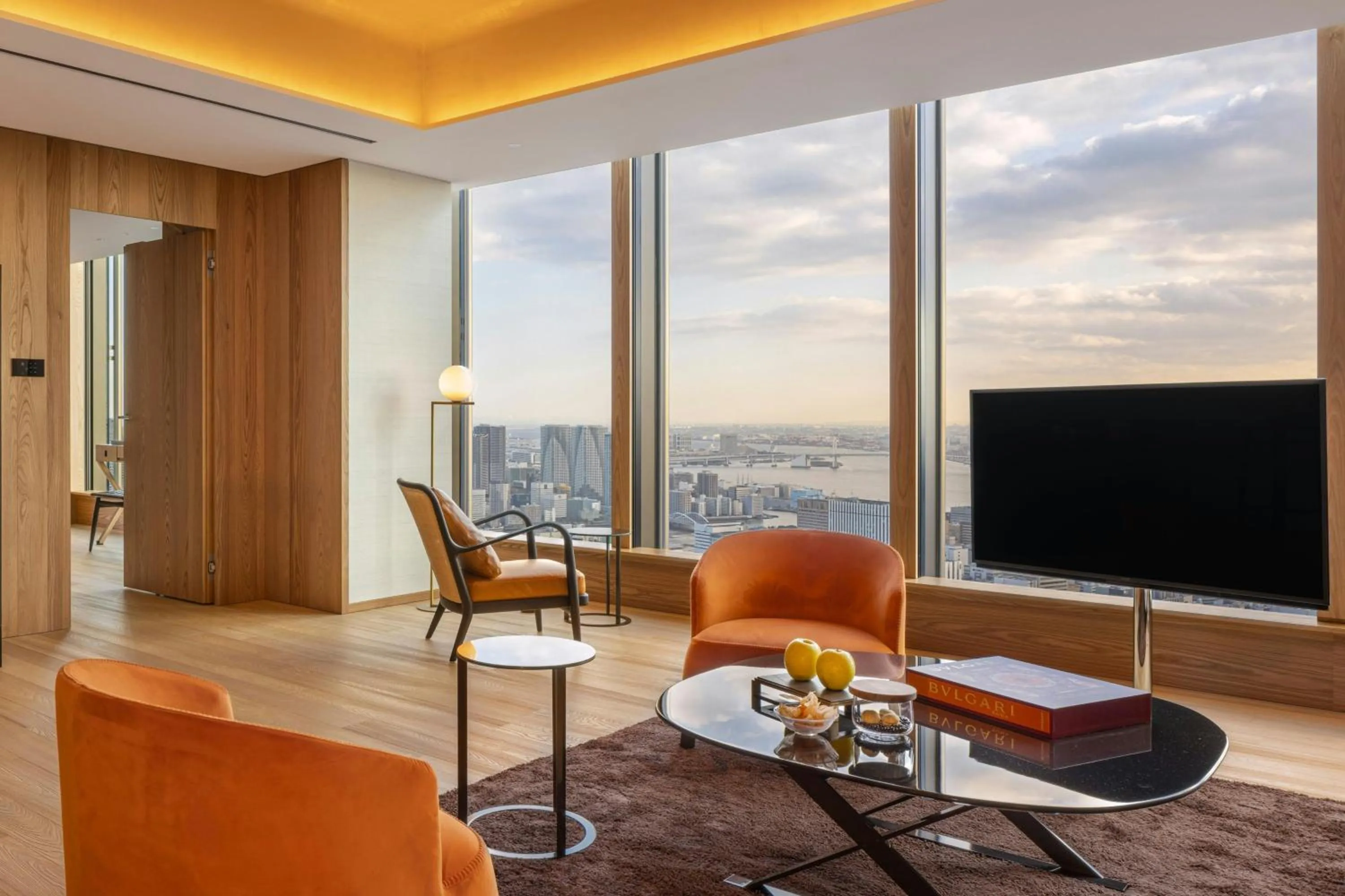 Living room in Bvlgari Hotel Tokyo
