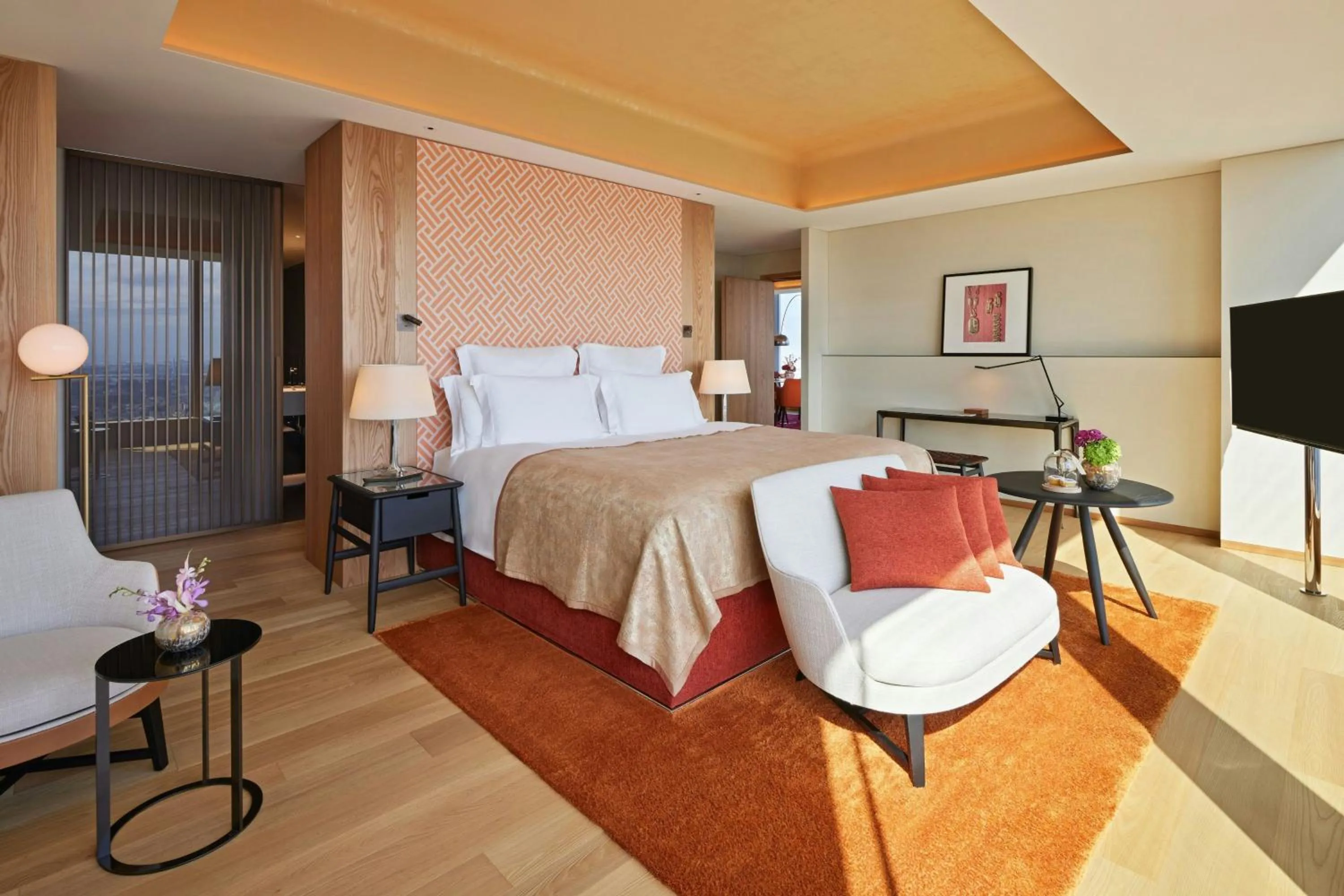 Bedroom, Bed in Bvlgari Hotel Tokyo