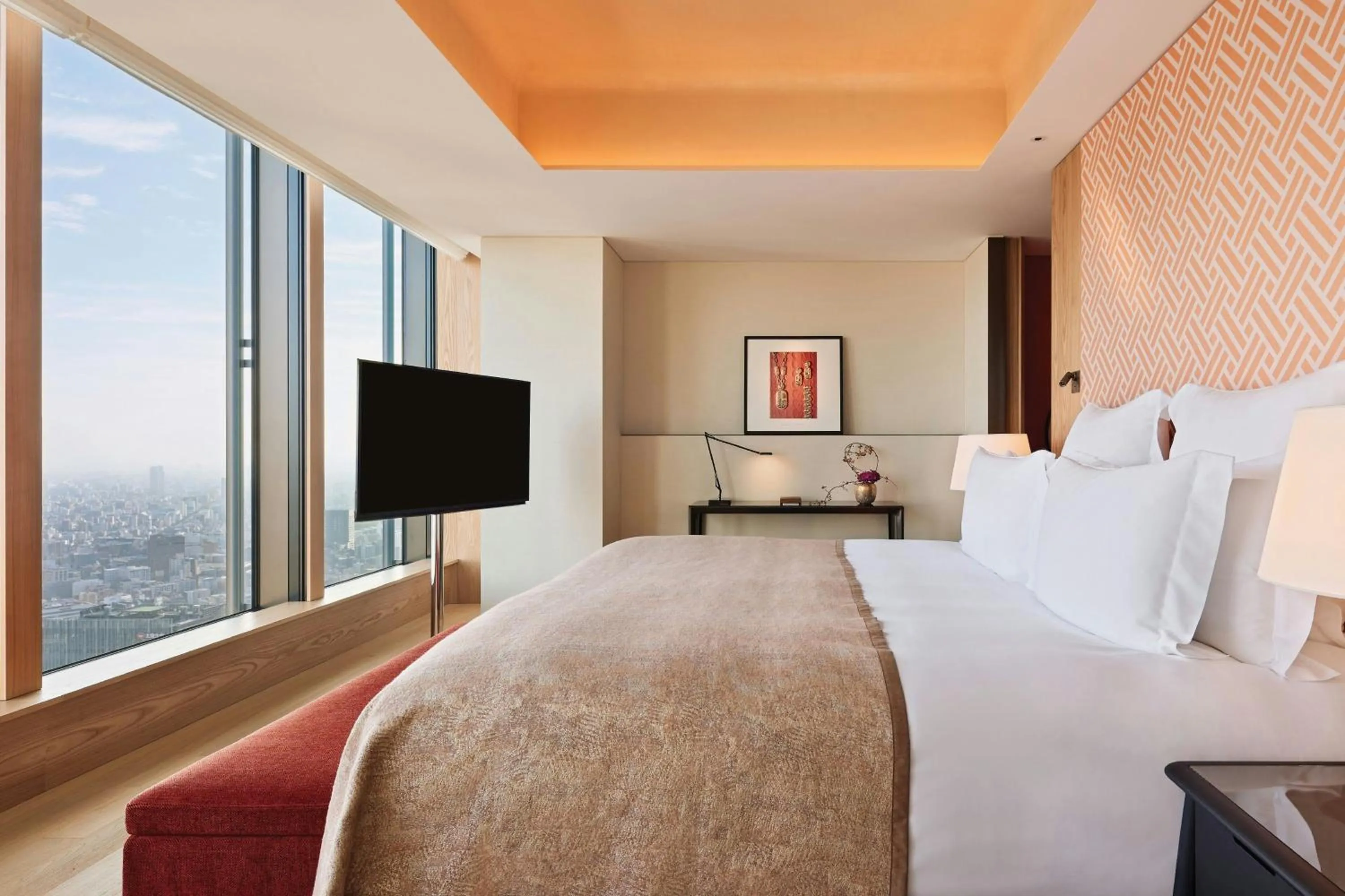 Bedroom, Bed in Bvlgari Hotel Tokyo