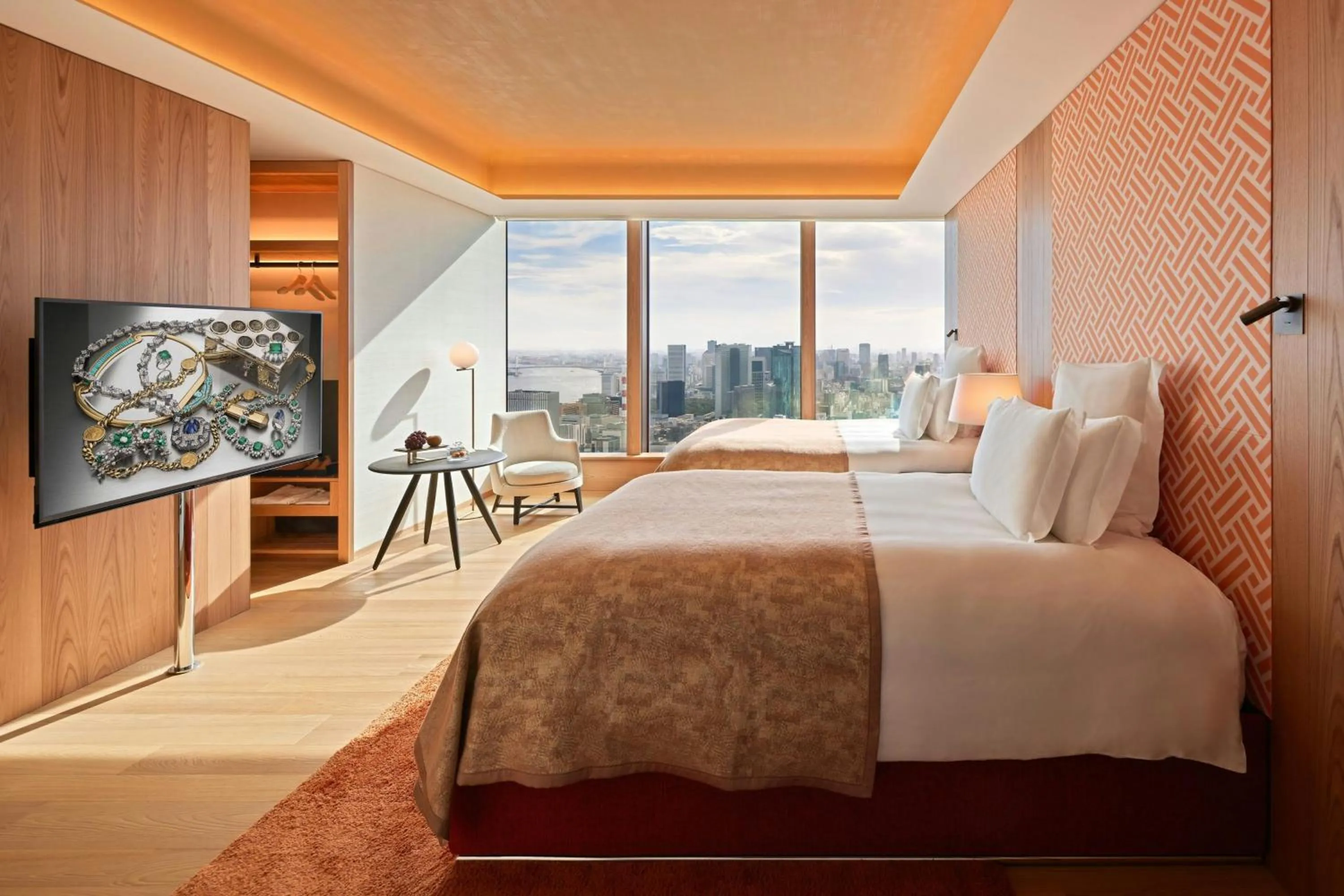 Bedroom, Bed in Bvlgari Hotel Tokyo