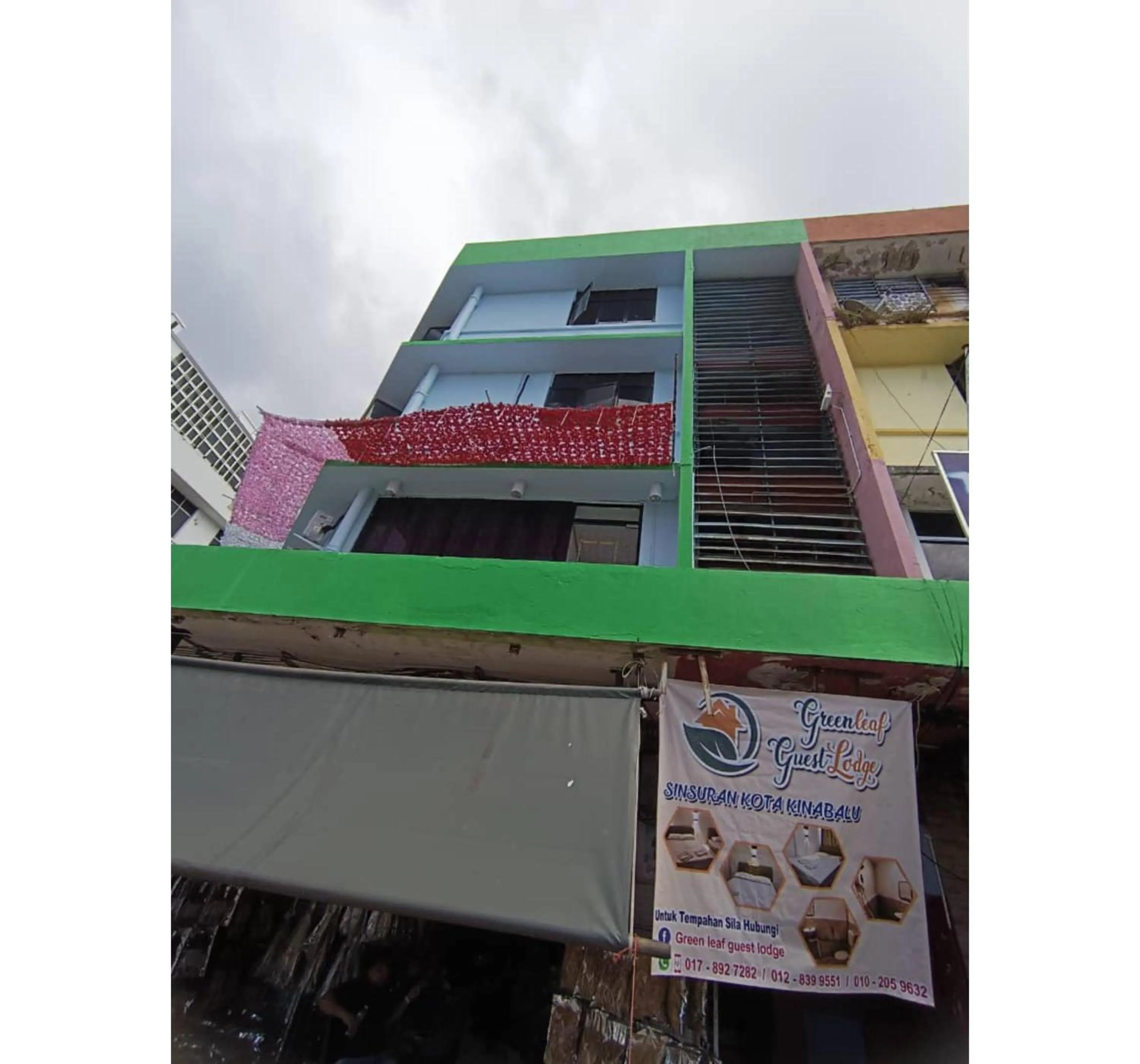 Facade/entrance in Hotel O Green Leaf Guest Lodge Kk