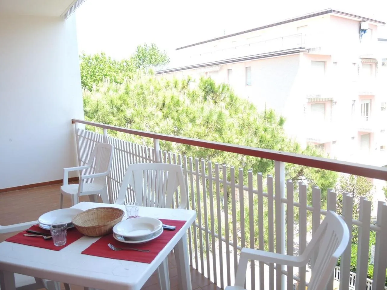 Balcony/Terrace in Renewed two-roomed flat with swimming pool