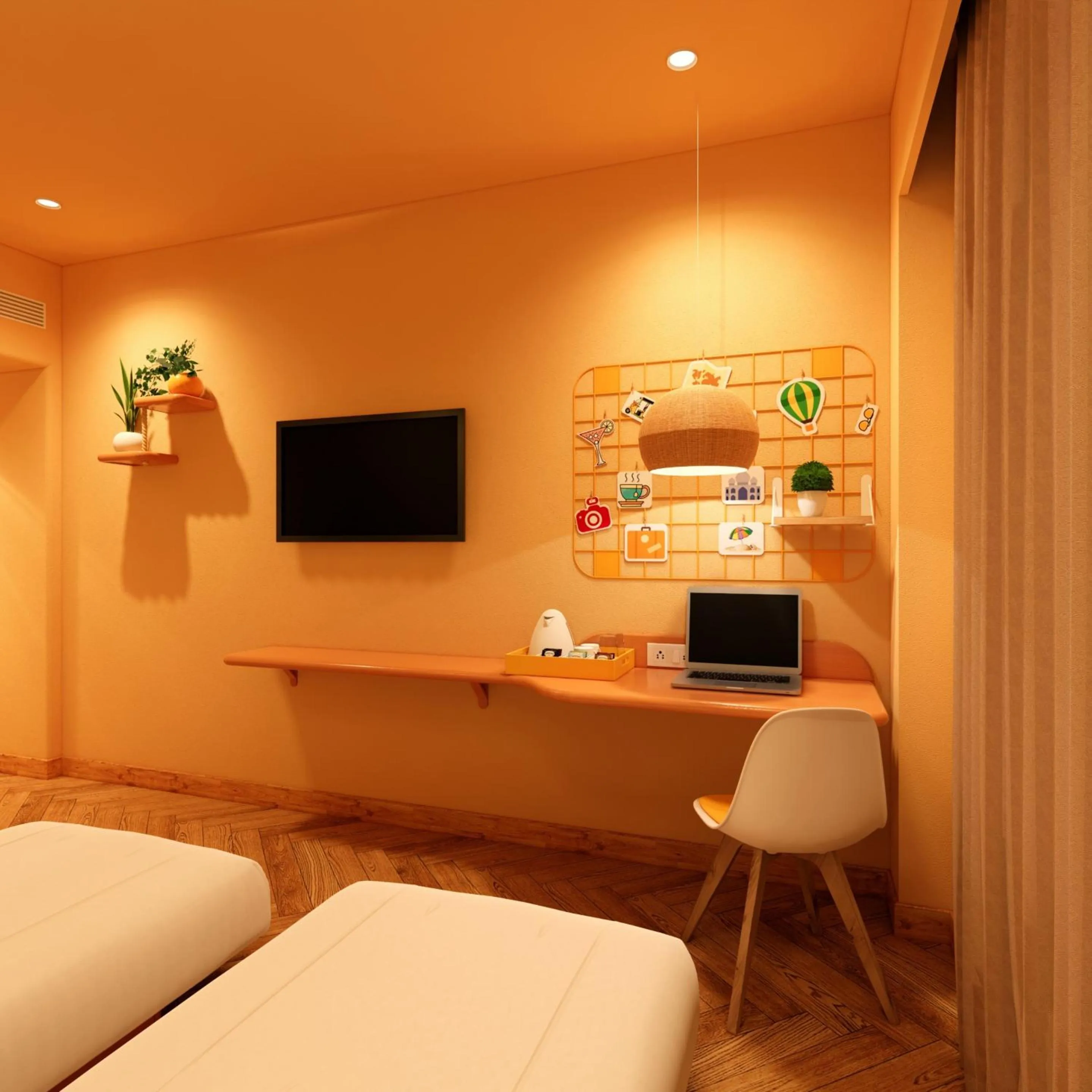 Bedroom in Bloom Hotel - Golf Course Road, Sector 43