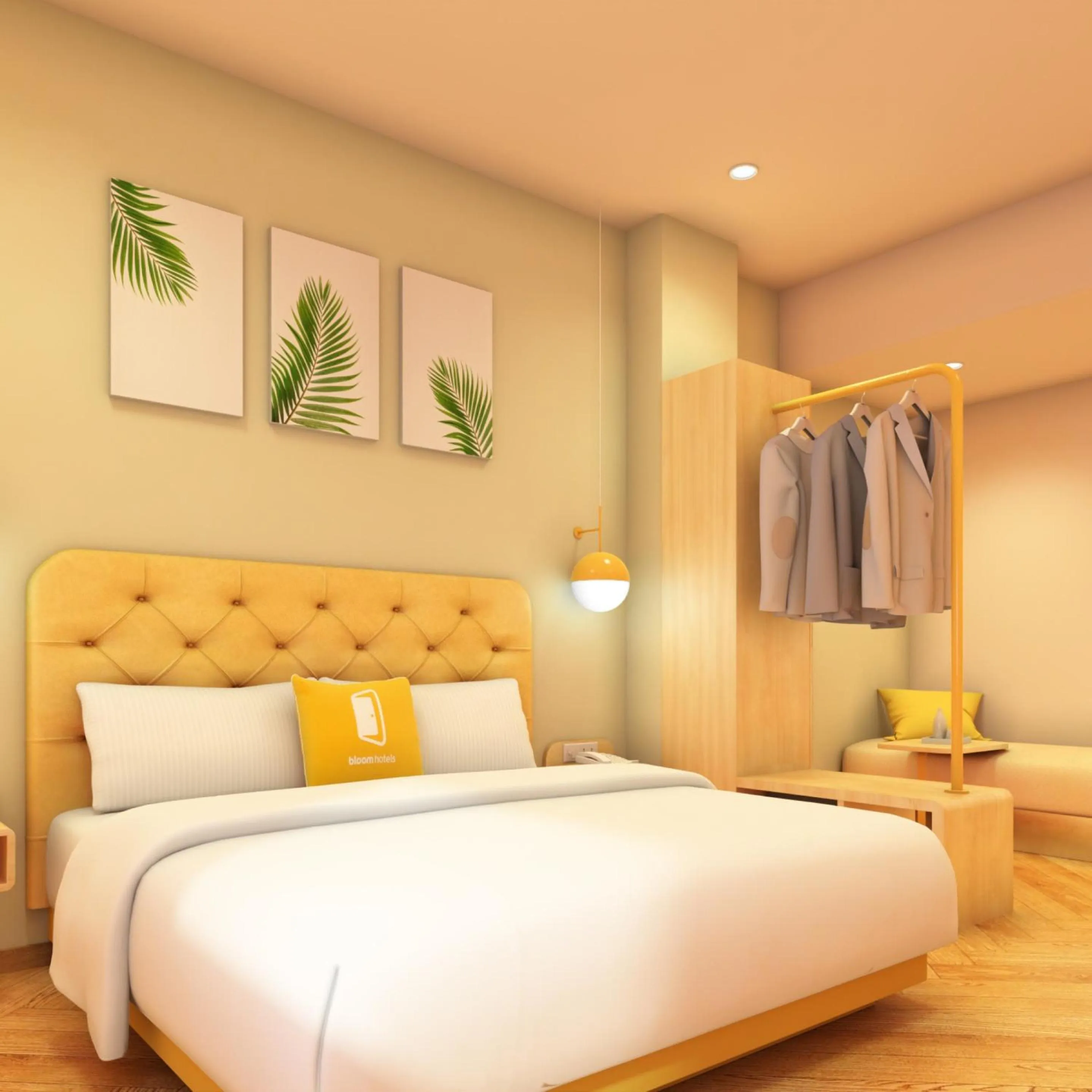 Bedroom, Bed in Bloom Hotel - Golf Course Road, Sector 43