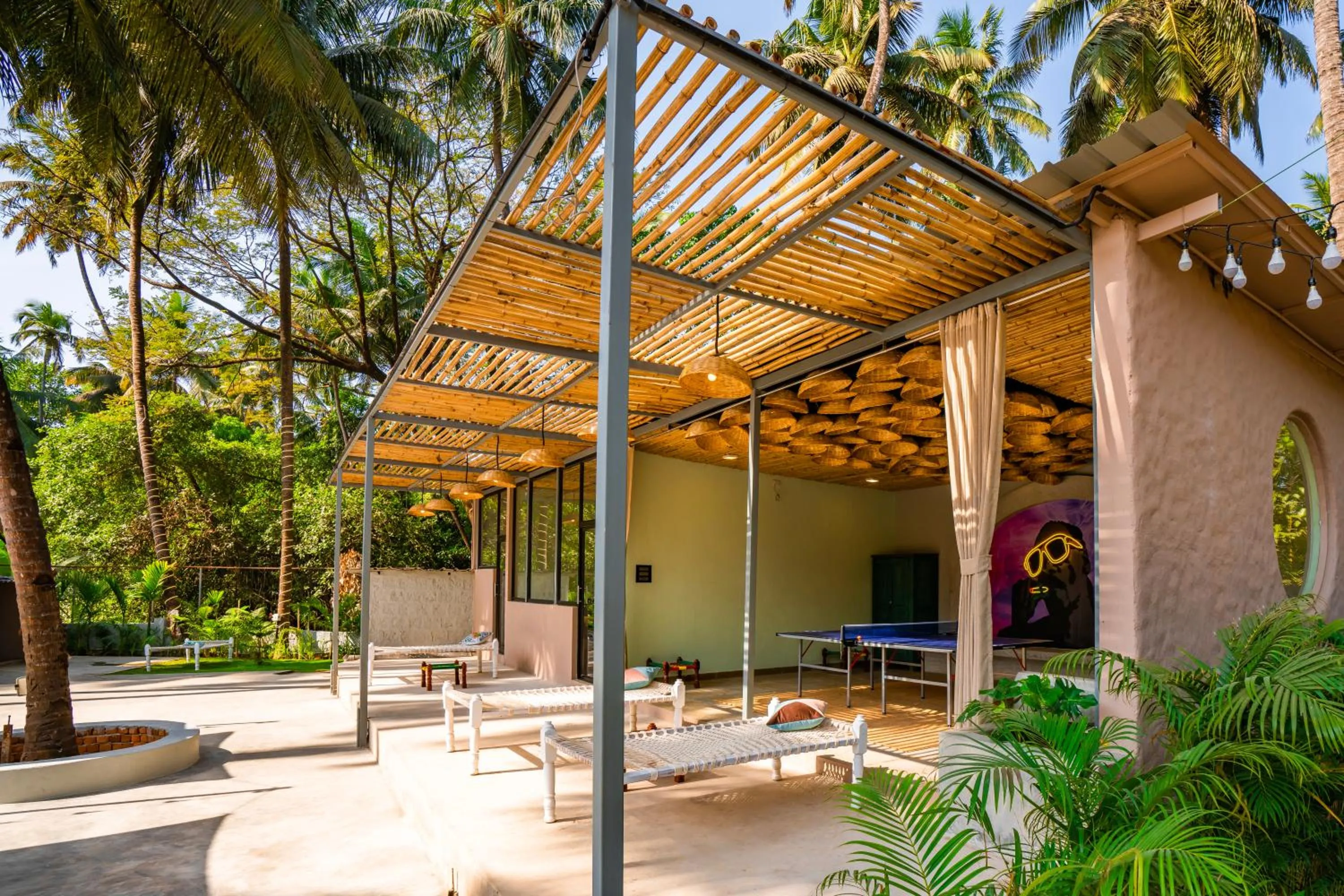 Property building in Zostel Goa, Morjim