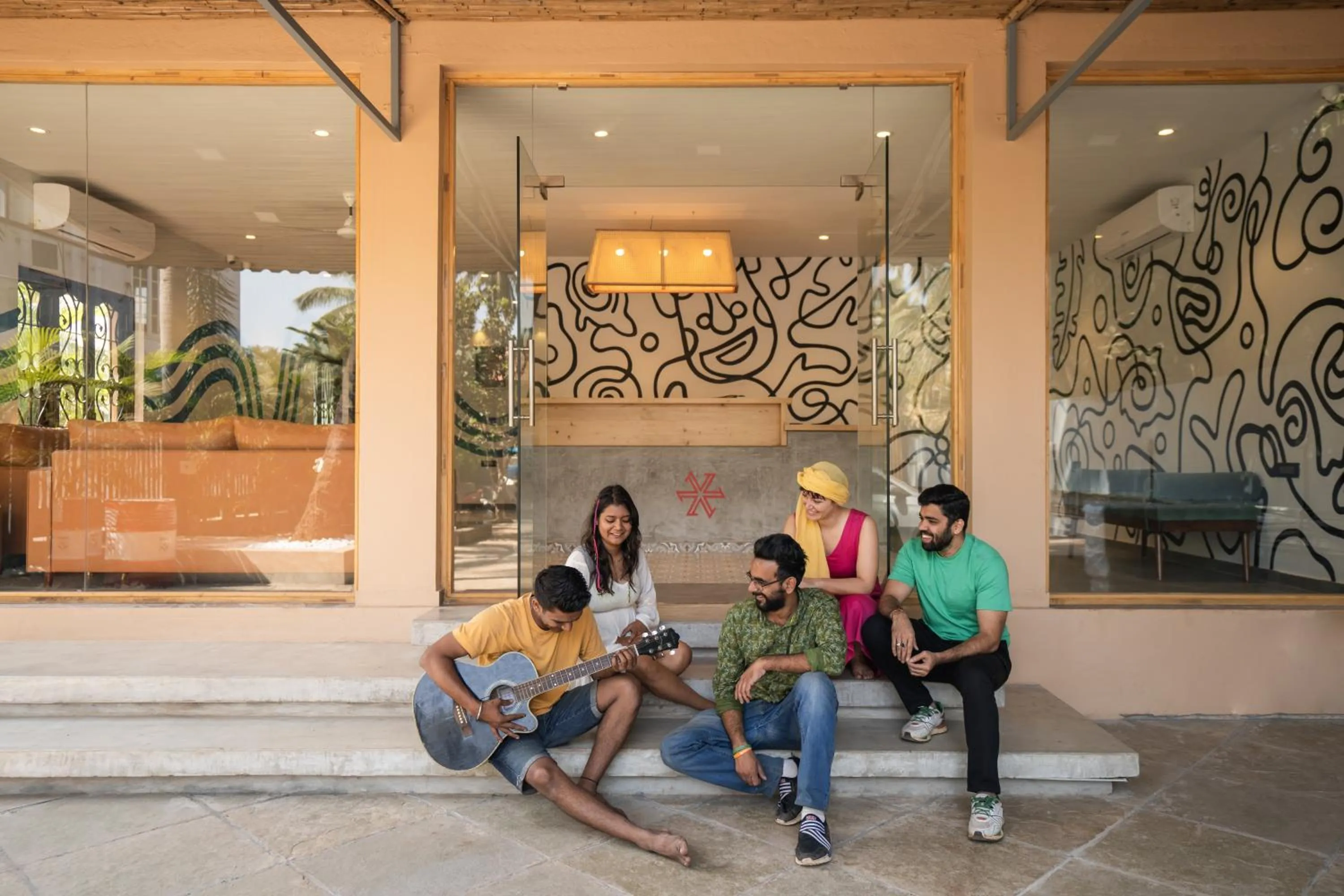 People in Zostel Goa, Morjim