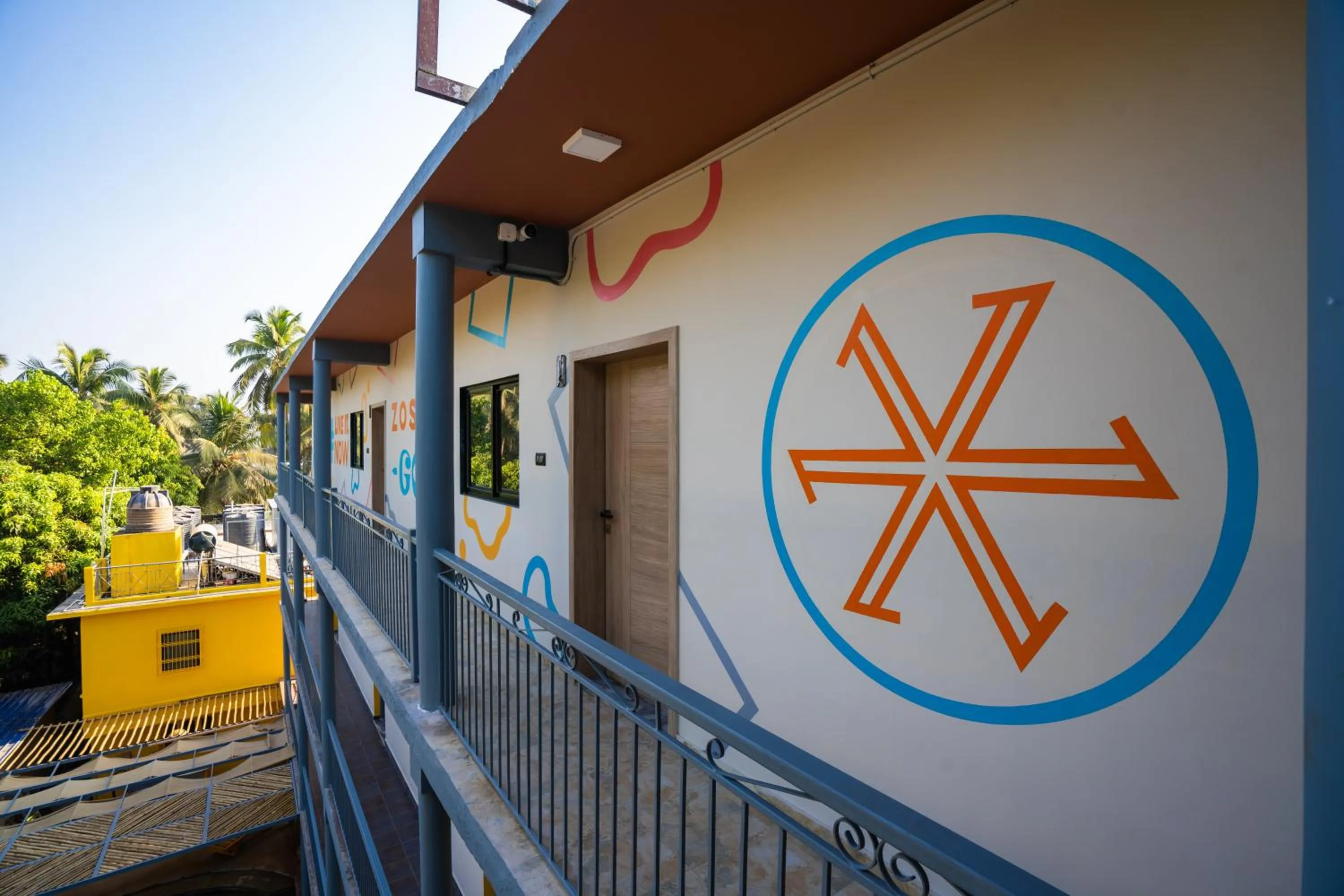 Property building in Zostel Goa, Morjim