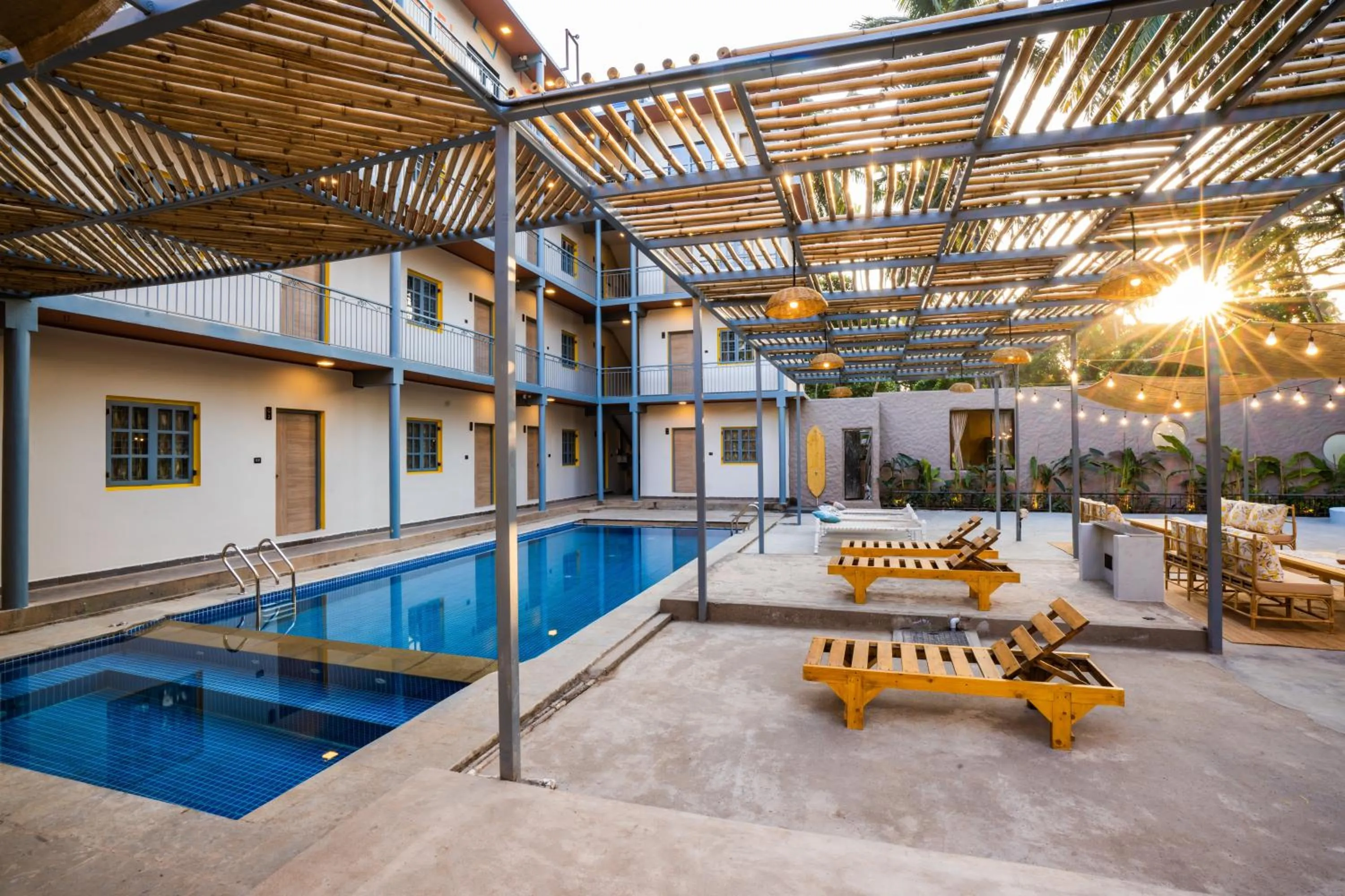 Property building in Zostel Goa, Morjim