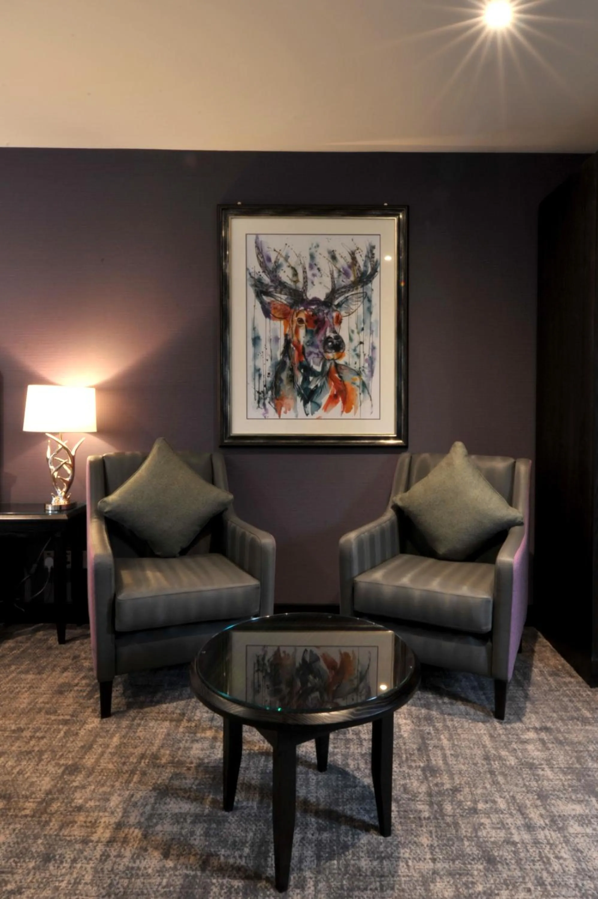 Seating area in The Beach House Loch Lomond