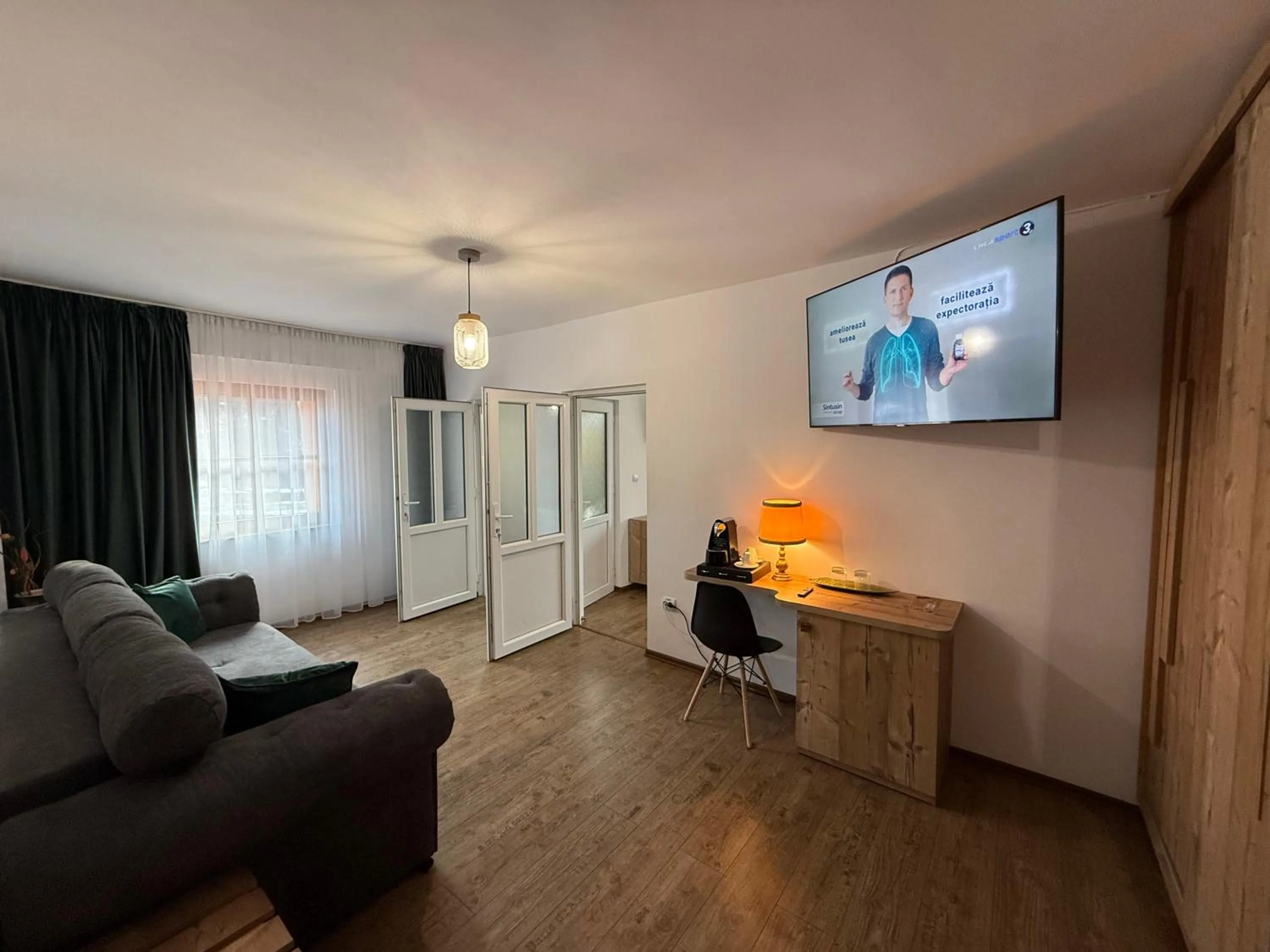 Communal lounge/ TV room in Conacul Radacinilor