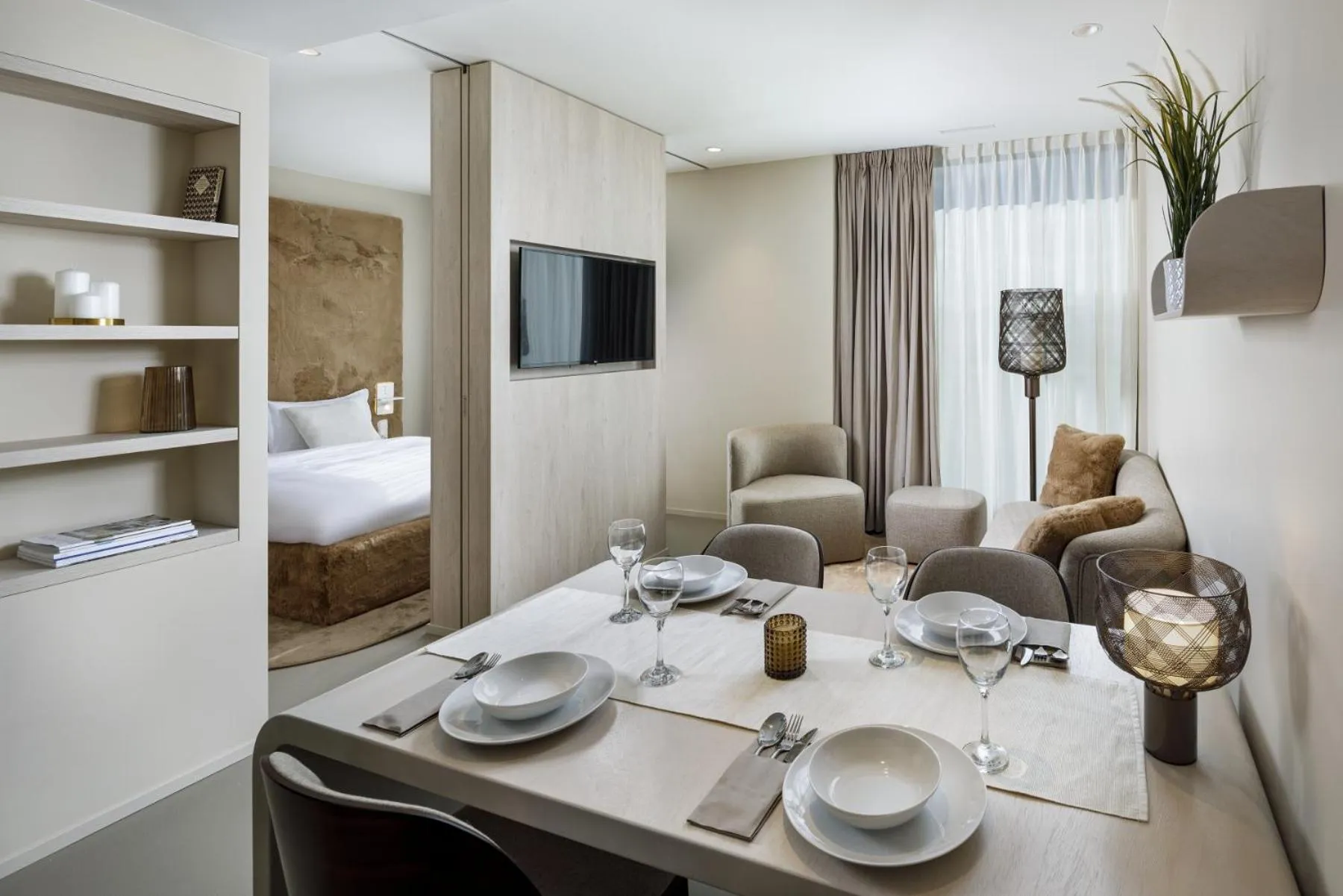 Bed in VISIONAPARTMENTS Glattbrugg - contactless check-in