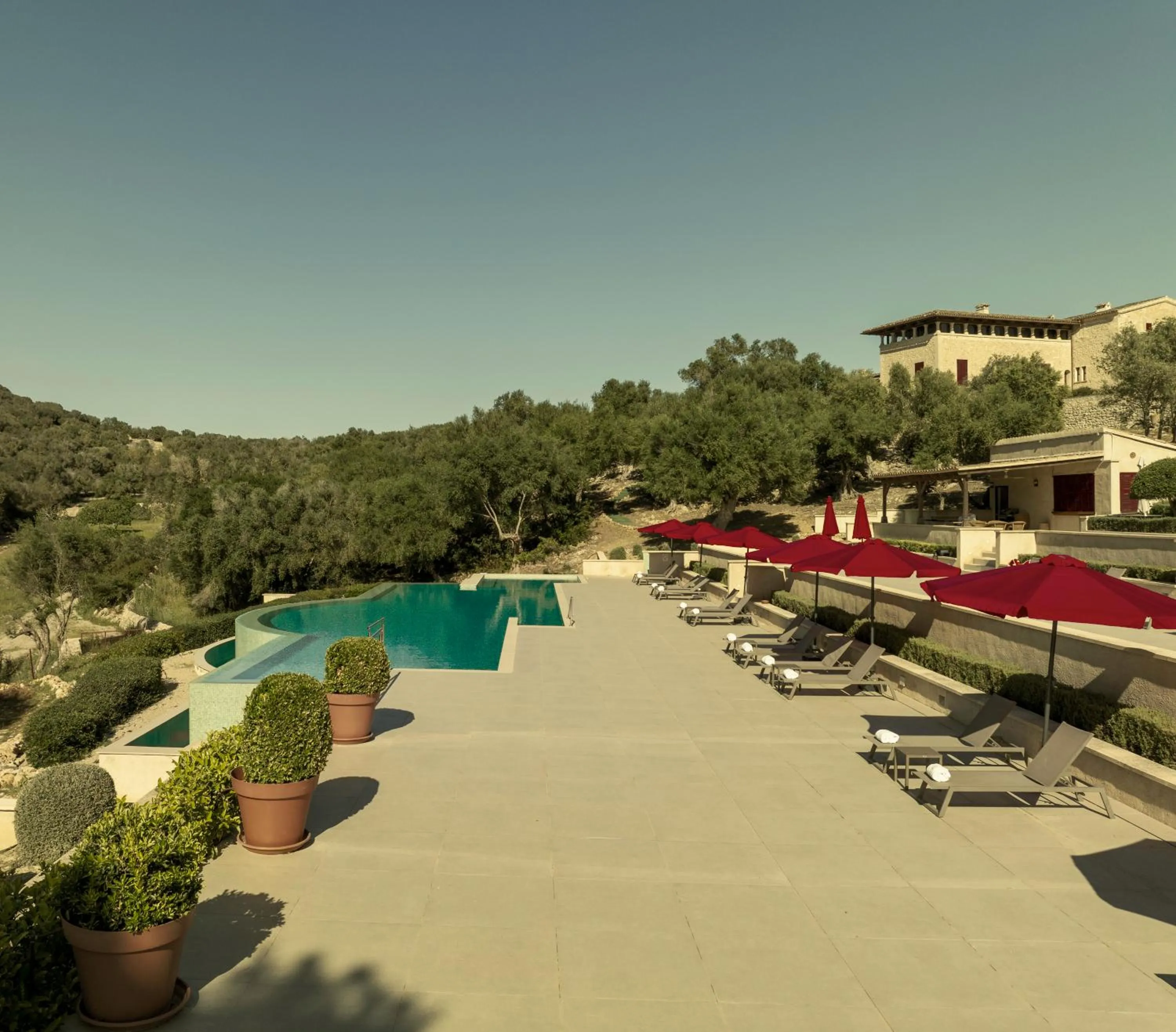 Pool view in Finca Sa Bastida Luxury Retreat & Spa Adults Only - Over 14