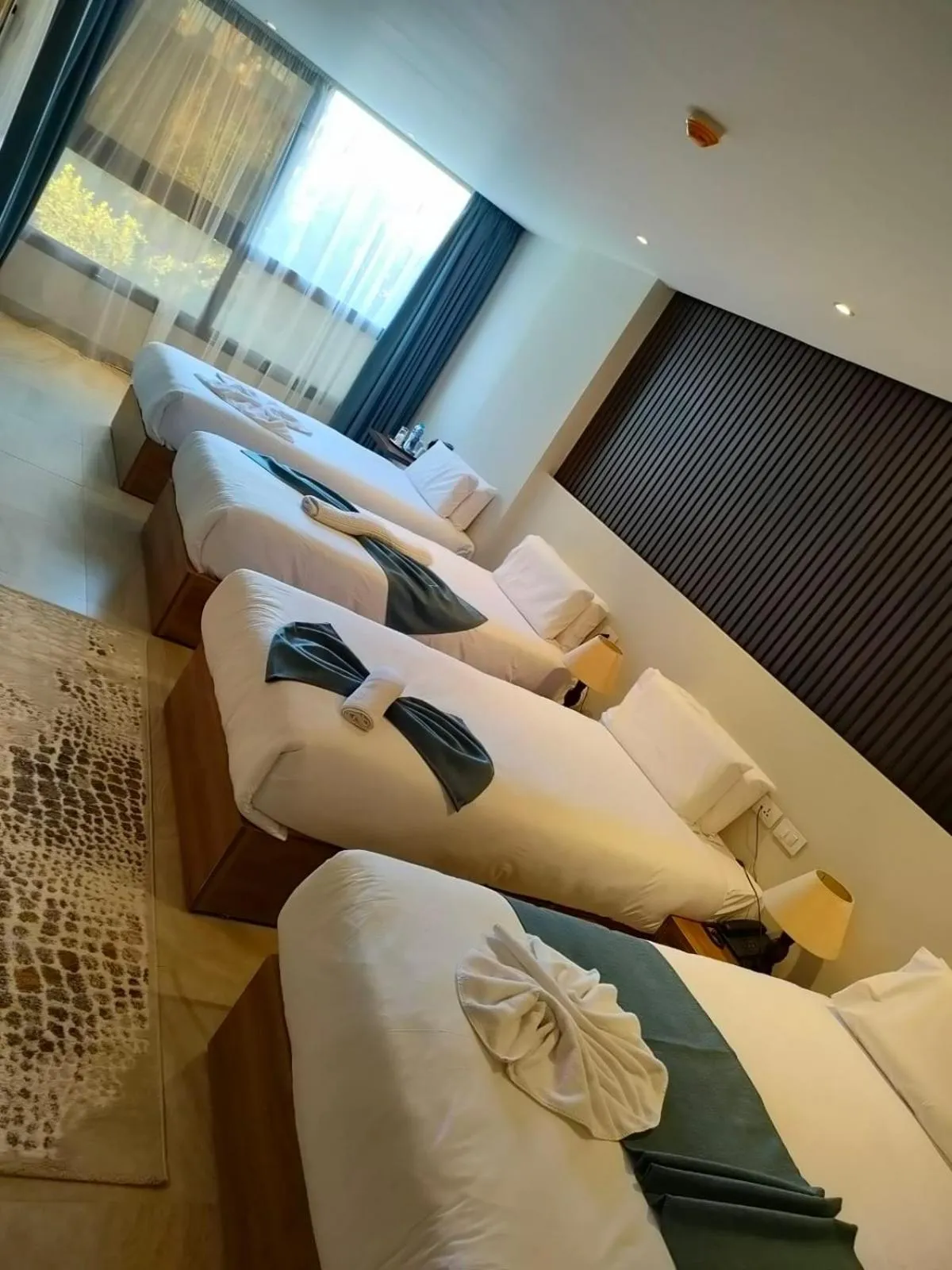 Bed in Pyramid Front Hotel