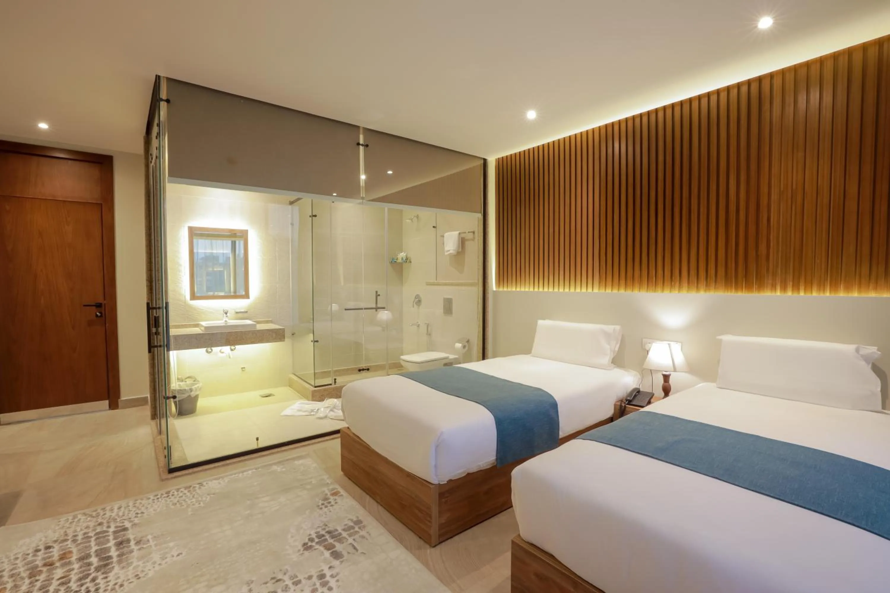 Bed in Pyramid Front Hotel