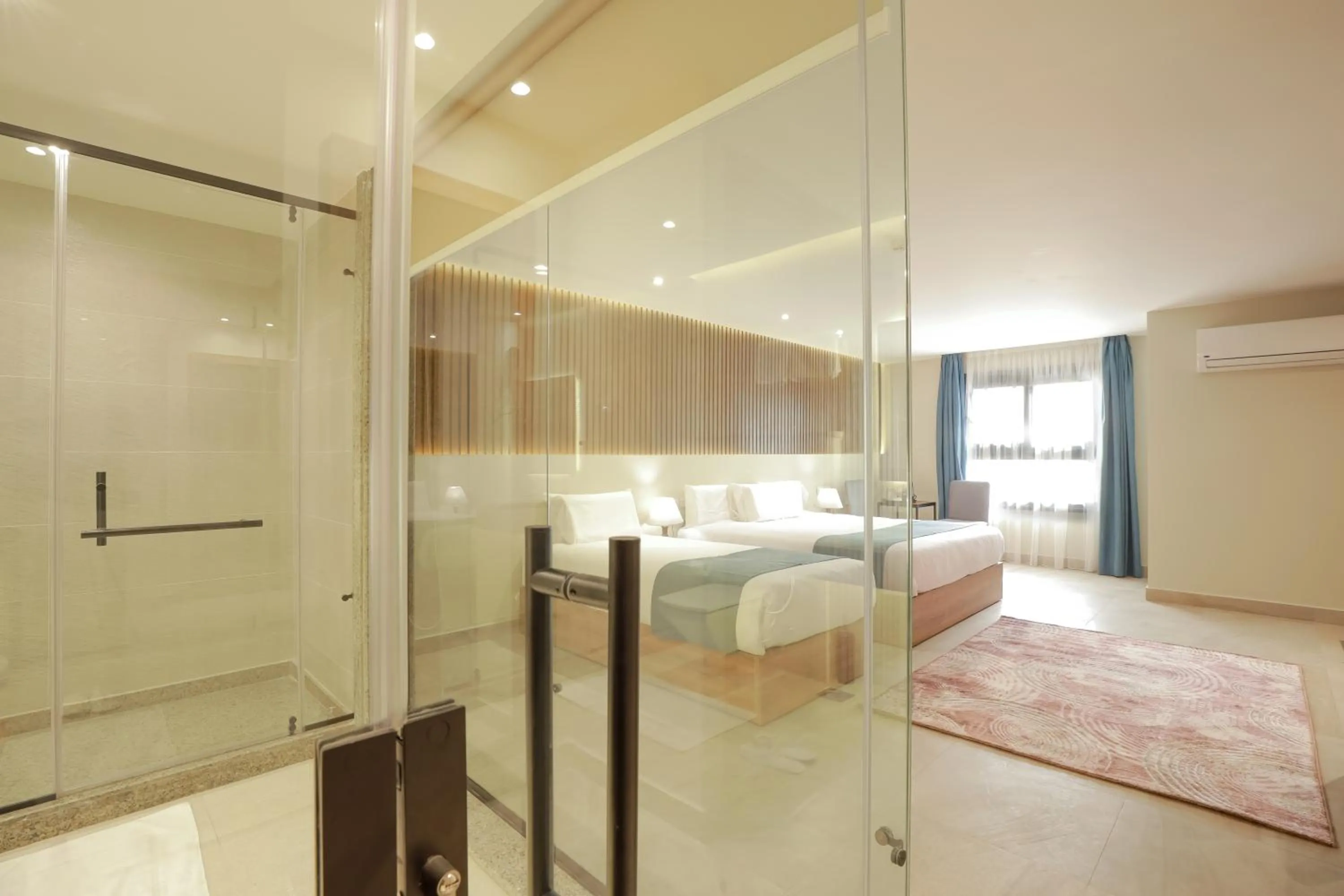 Bed in Pyramid Front Hotel