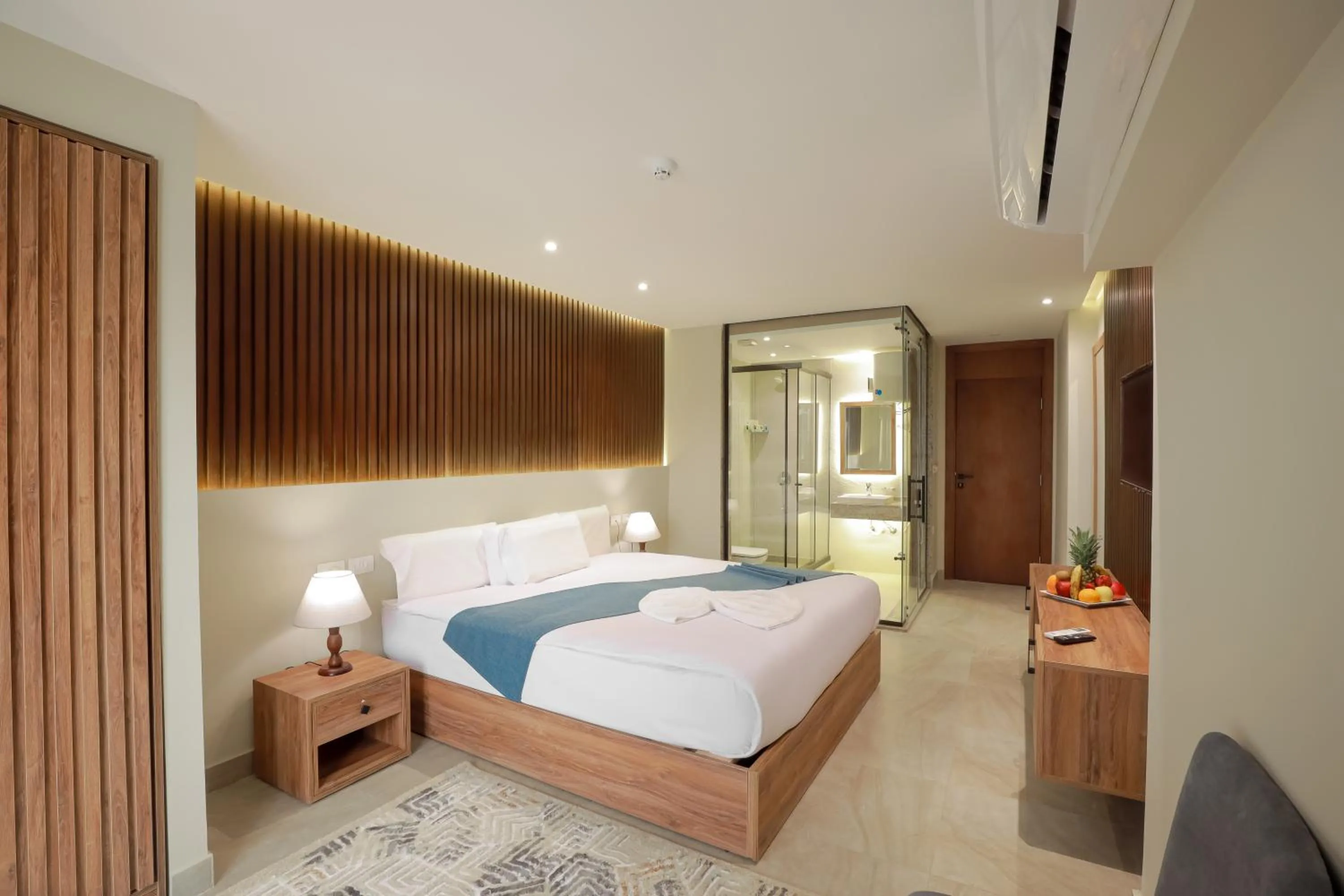 Bed in Pyramid Front Hotel