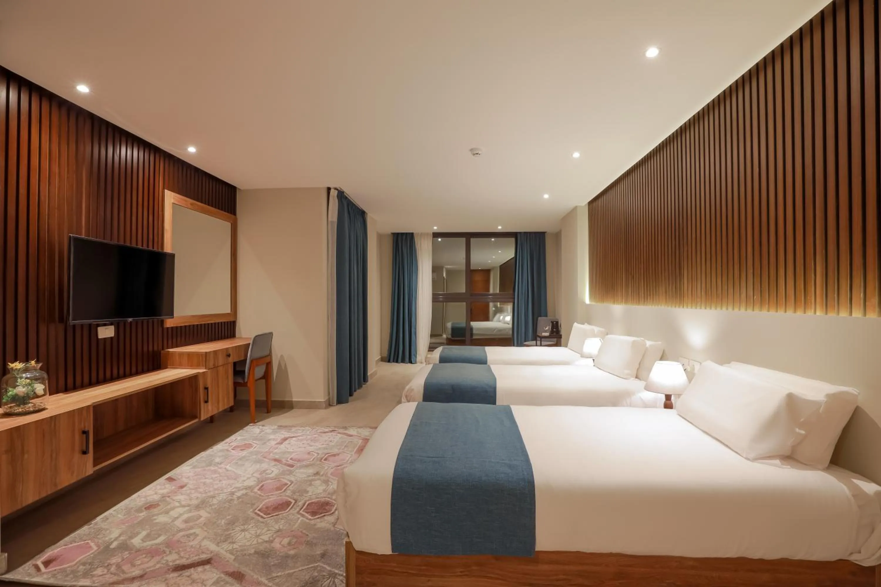 Bed in Pyramid Front Hotel