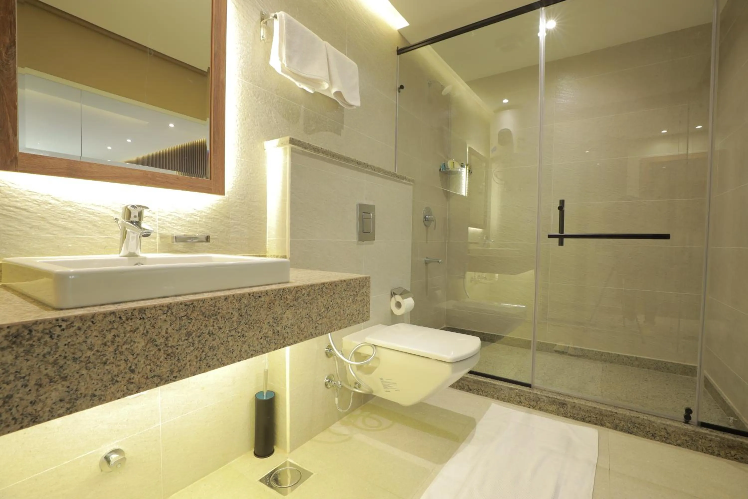 Shower in Pyramid Front Hotel