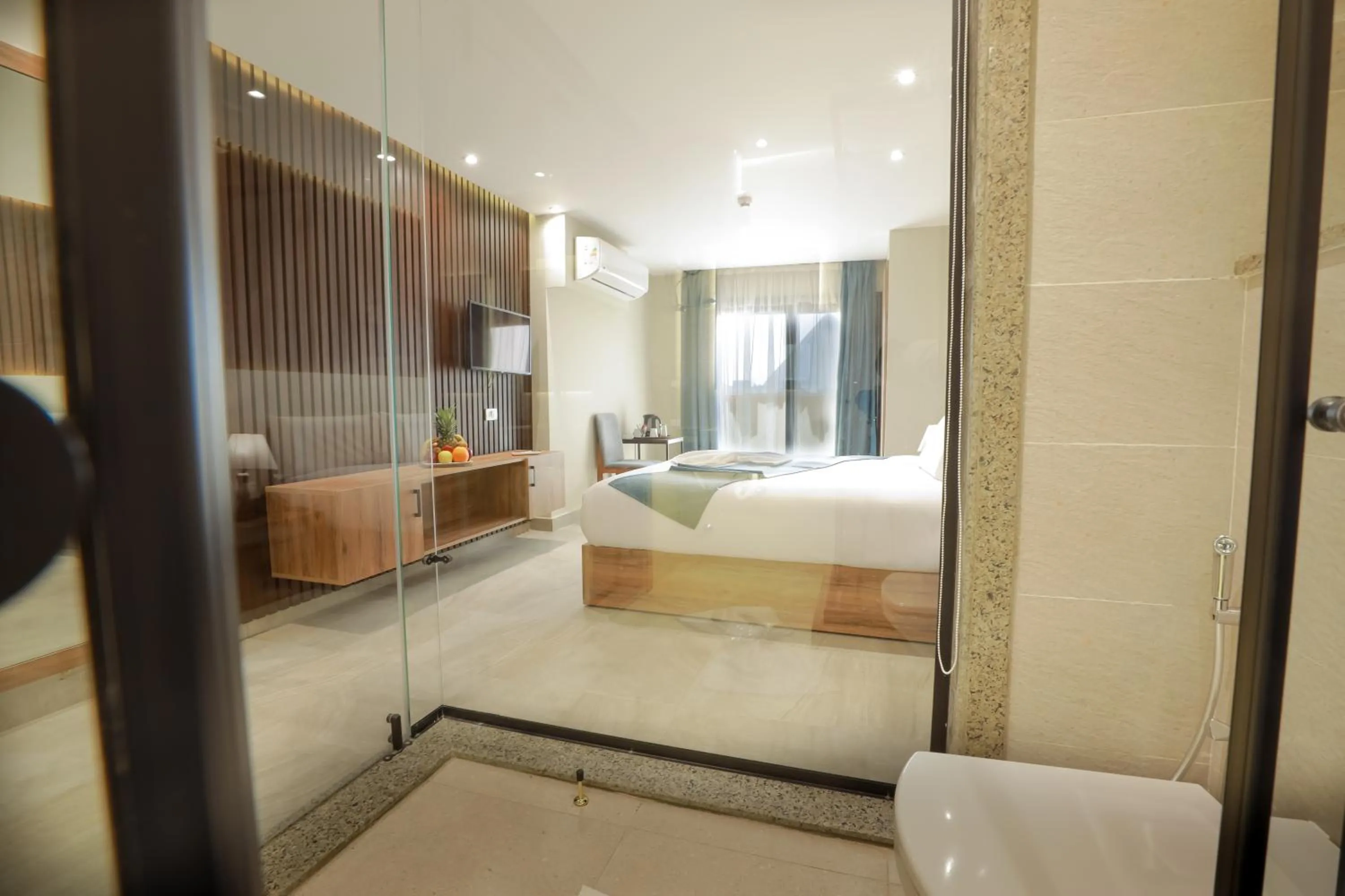 Bed in Pyramid Front Hotel