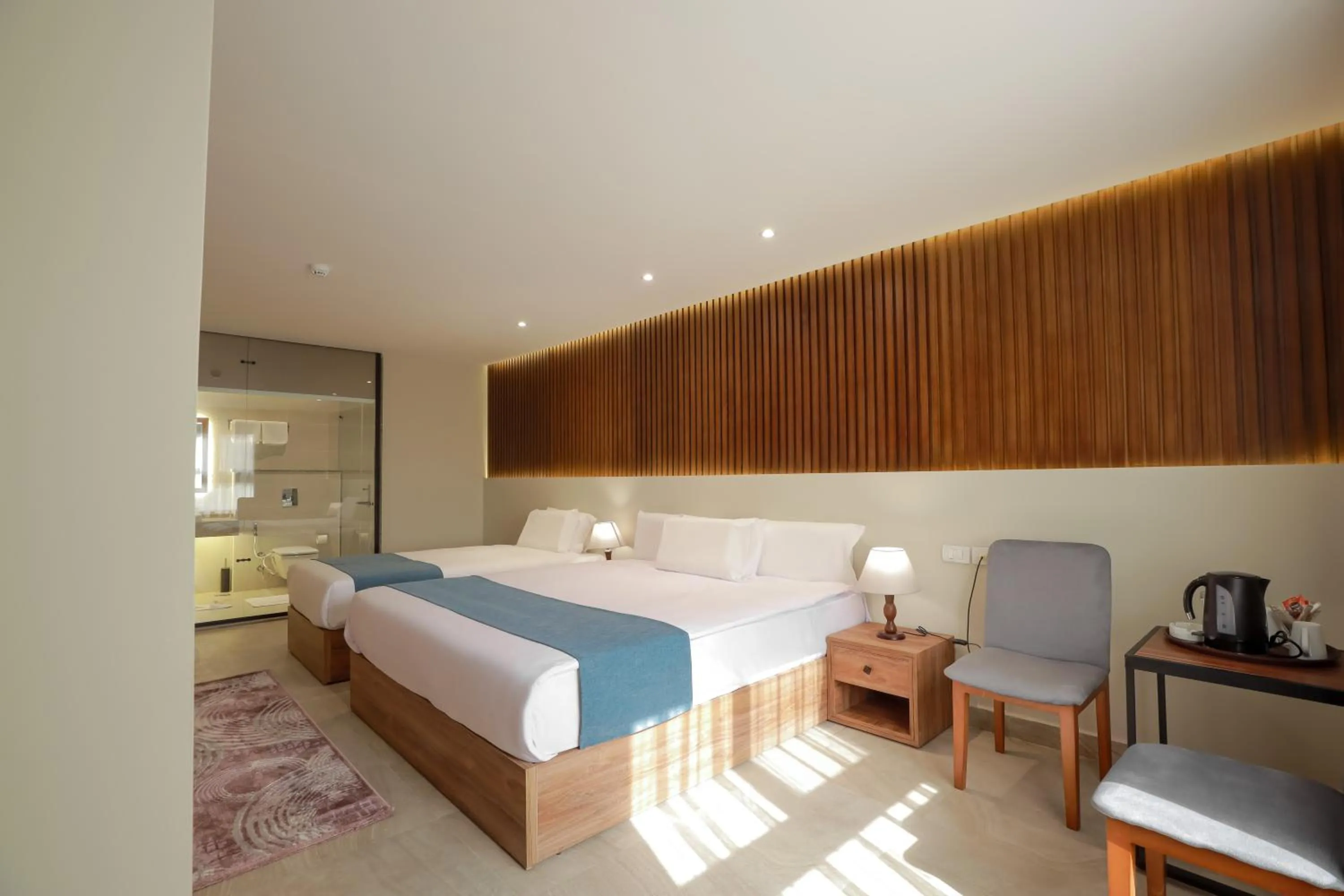 Bed in Pyramid Front Hotel